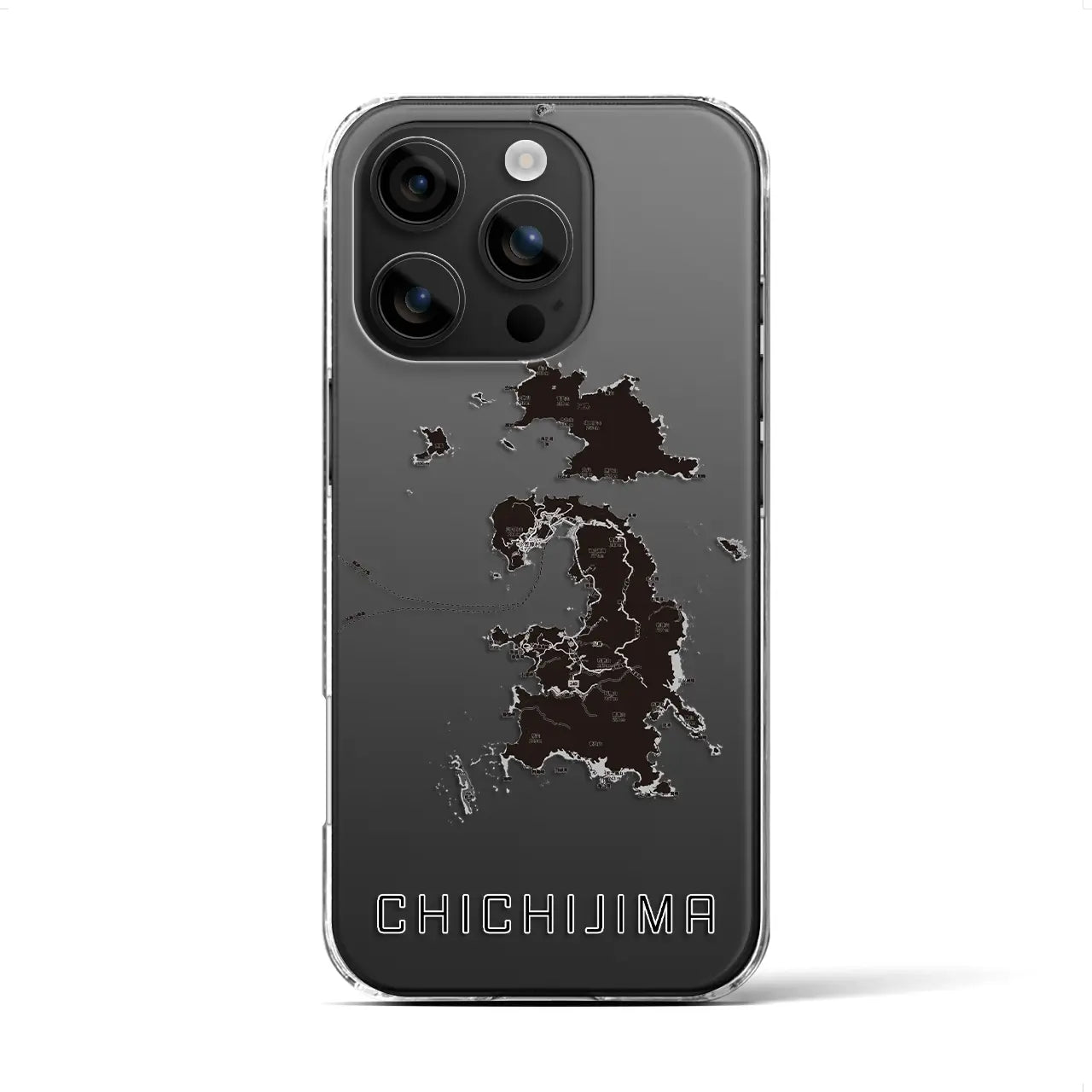 【父島(東京都)】地図柄iPhoneケース(クリアタイプ)