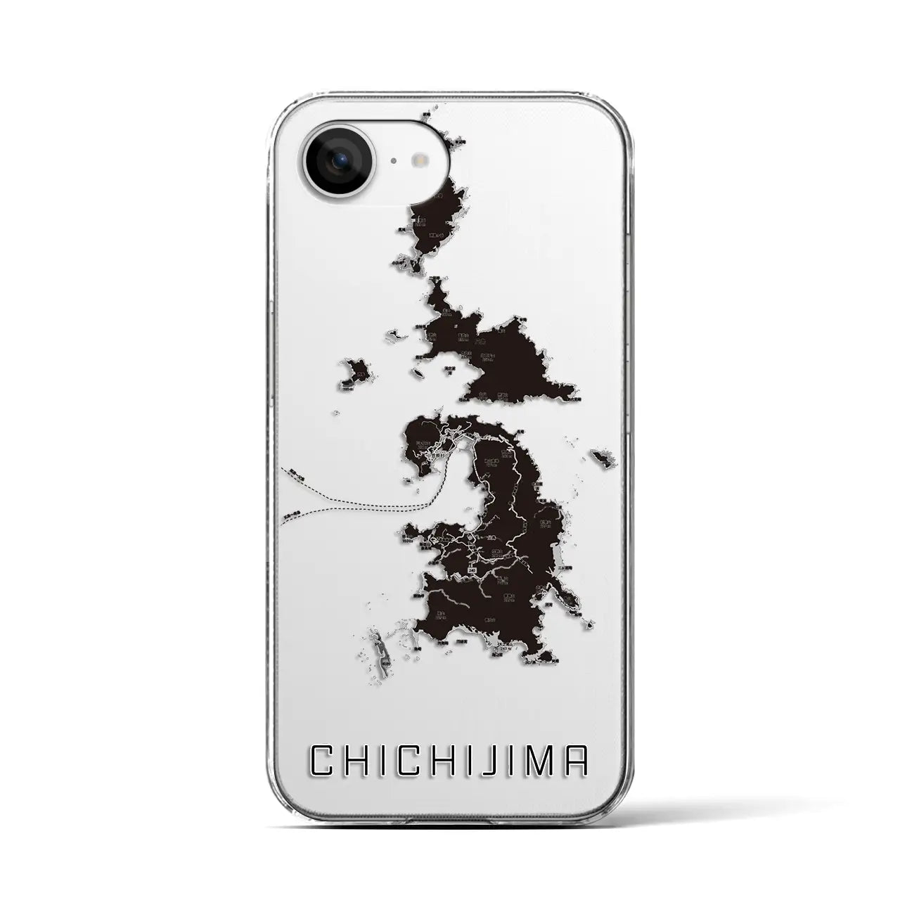 【父島(東京都)】地図柄iPhoneケース(クリアタイプ)