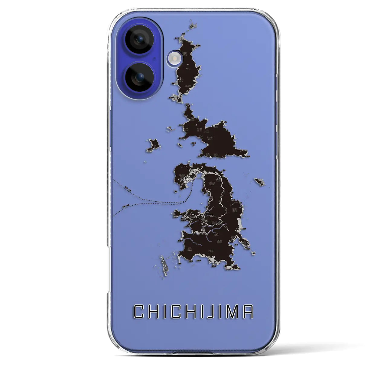 【父島(東京都)】地図柄iPhoneケース(クリアタイプ)