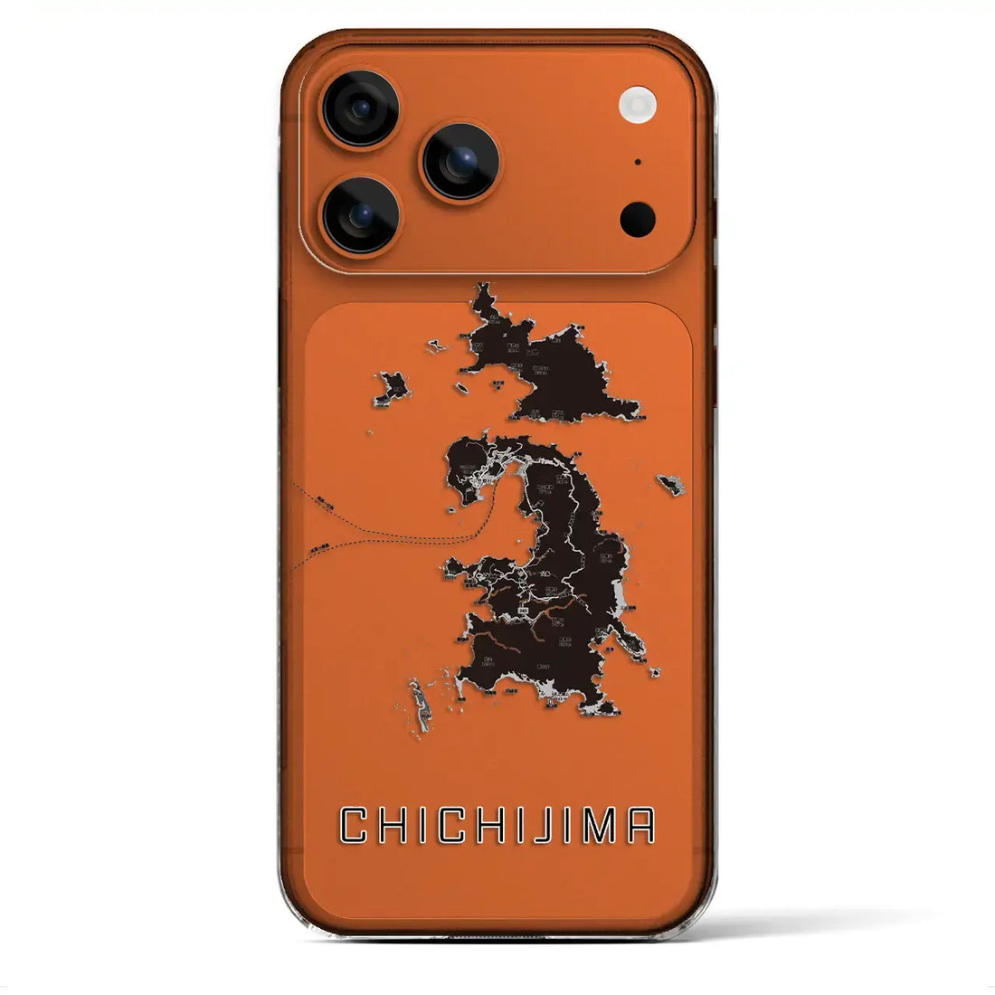 【父島(東京都)】地図柄iPhoneケース(クリアタイプ)