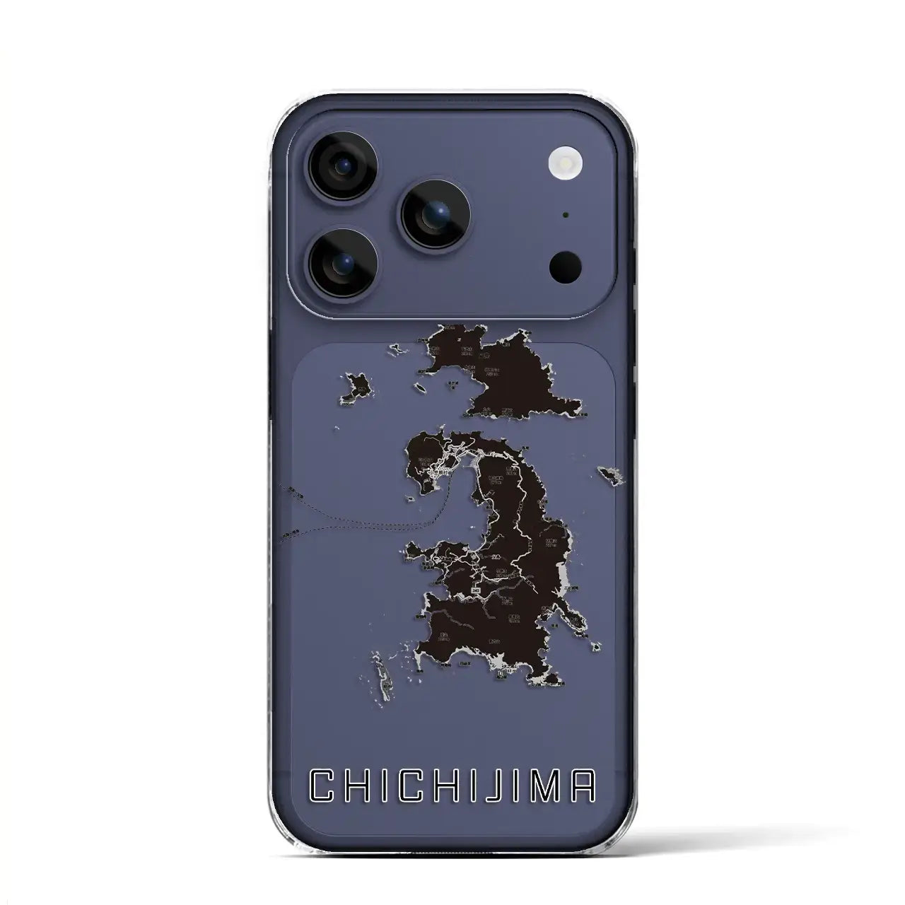 【父島(東京都)】地図柄iPhoneケース(クリアタイプ)