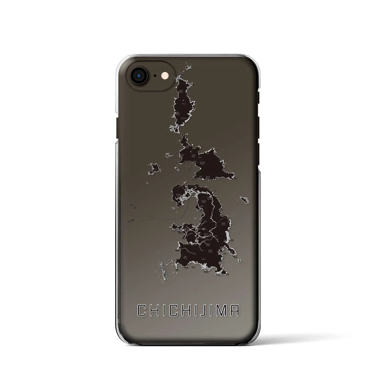 【父島(東京都)】地図柄iPhoneケース(クリアタイプ)