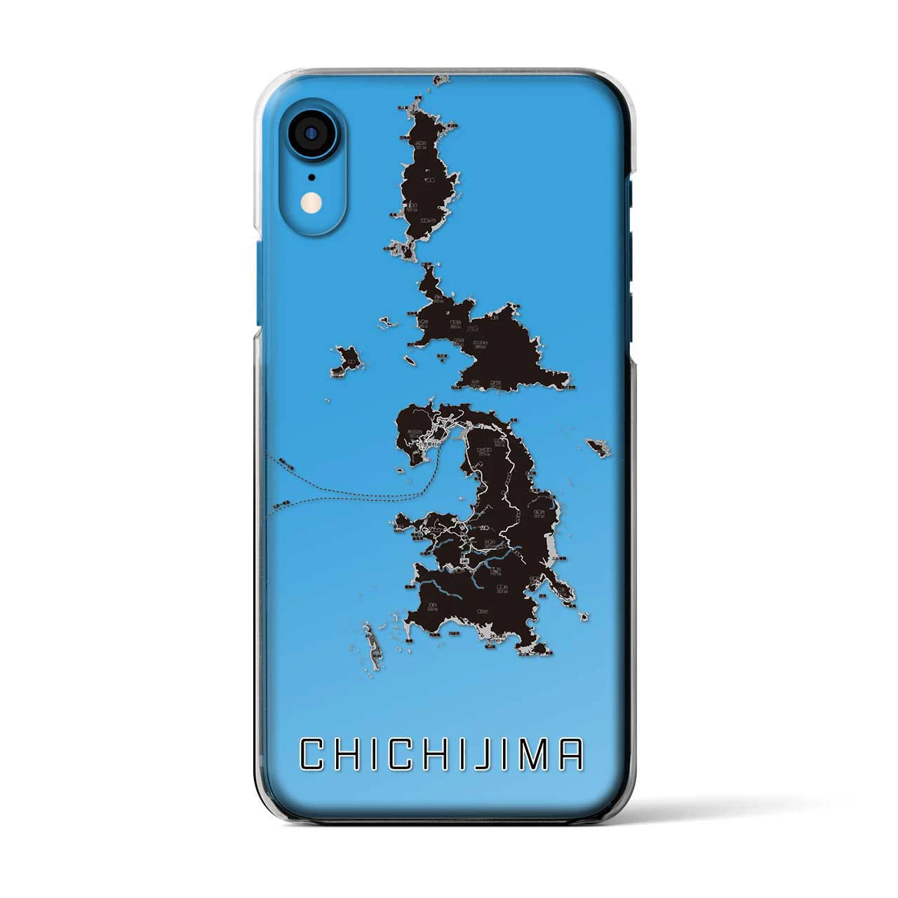 【父島(東京都)】地図柄iPhoneケース(クリアタイプ)