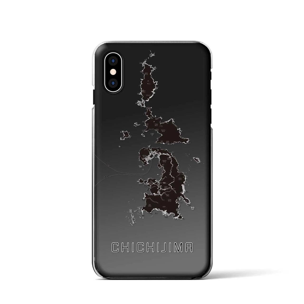 【父島(東京都)】地図柄iPhoneケース(クリアタイプ)