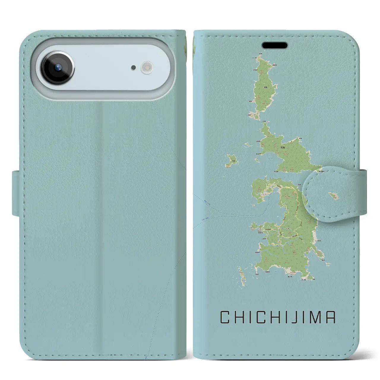 【父島(東京都)】地図柄iPhoneケース(手帳タイプ)