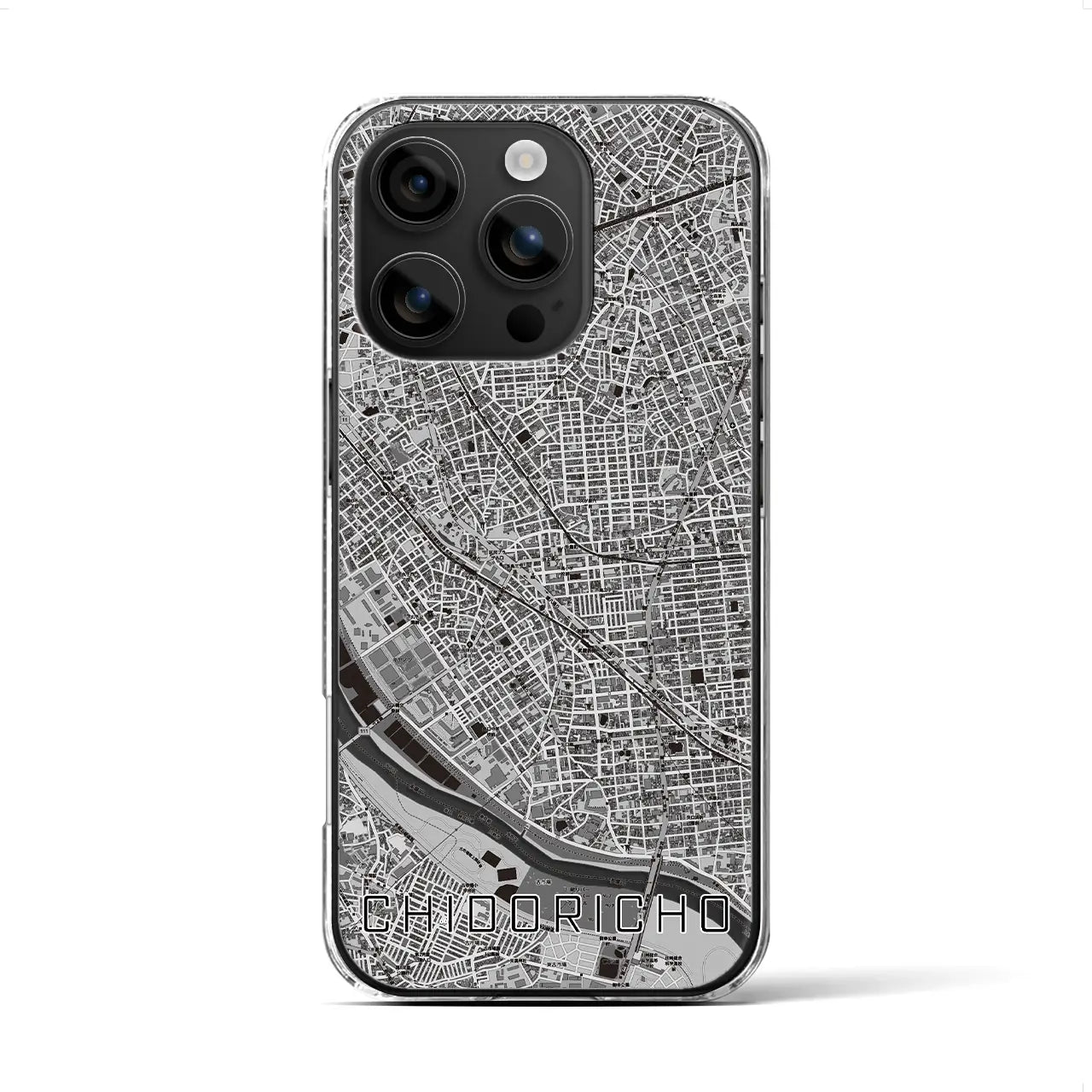 【千鳥町(東京都)】地図柄iPhoneケース(クリアタイプ)