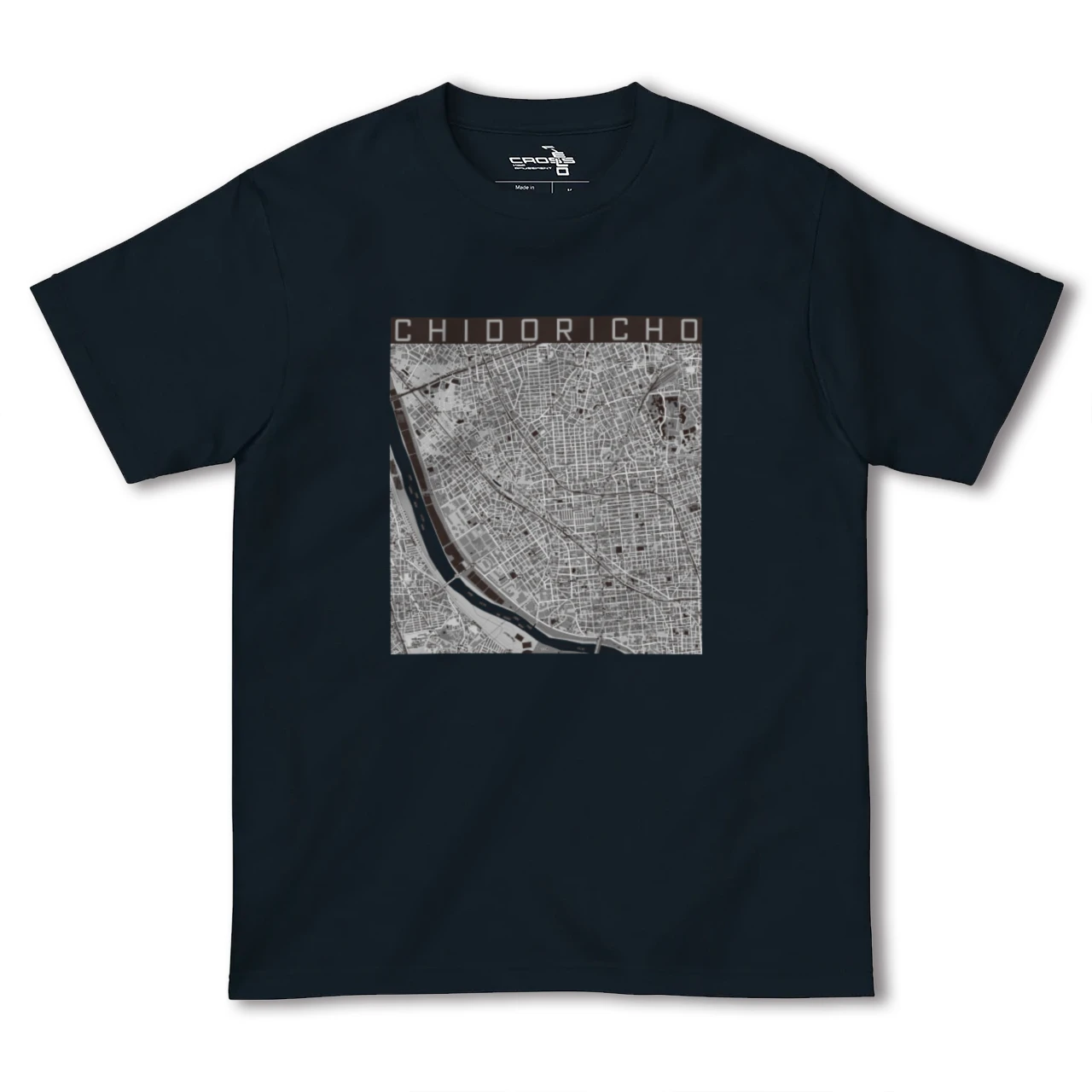 【千鳥町(東京都)】地図柄ヘビーウェイトTシャツ