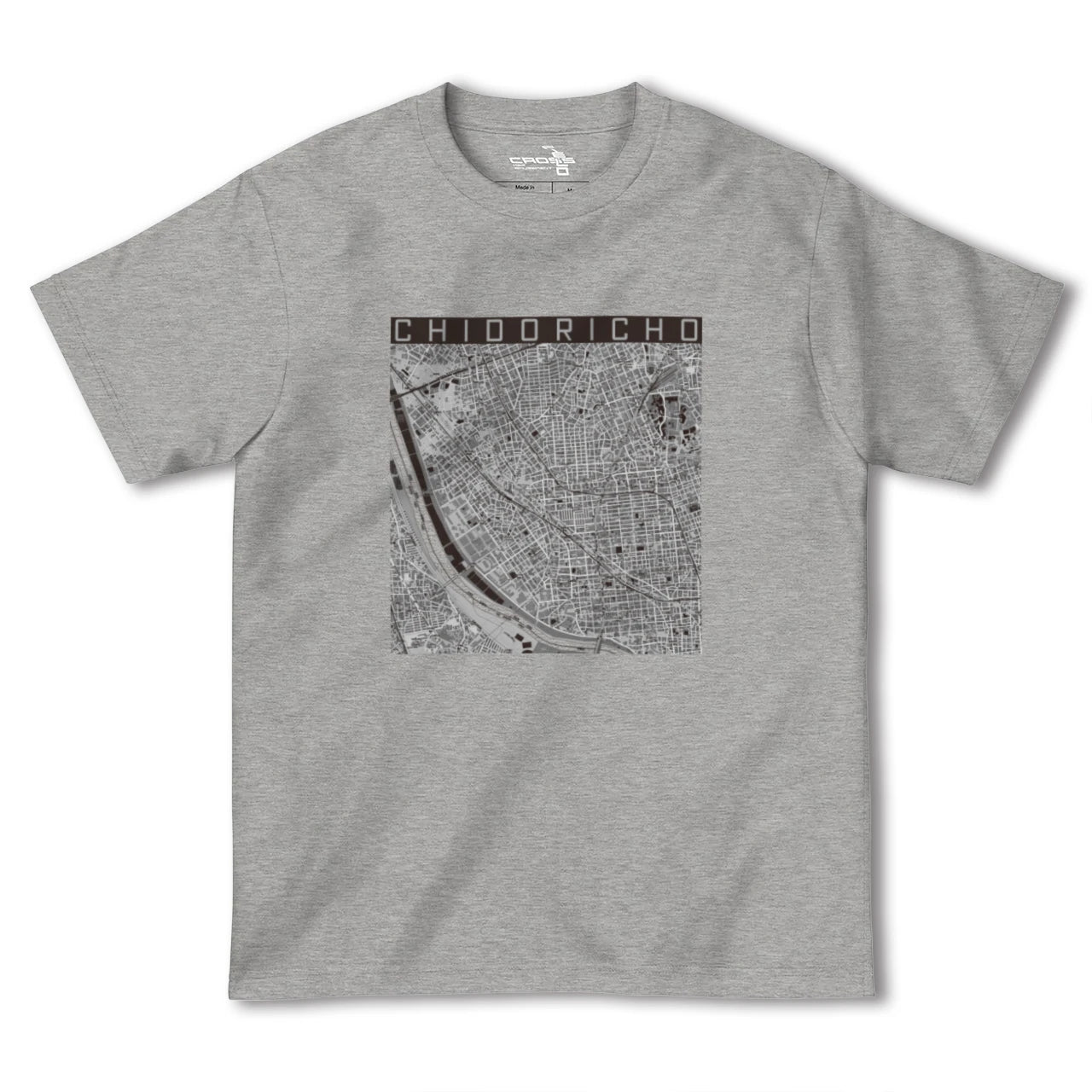 【千鳥町(東京都)】地図柄ヘビーウェイトTシャツ