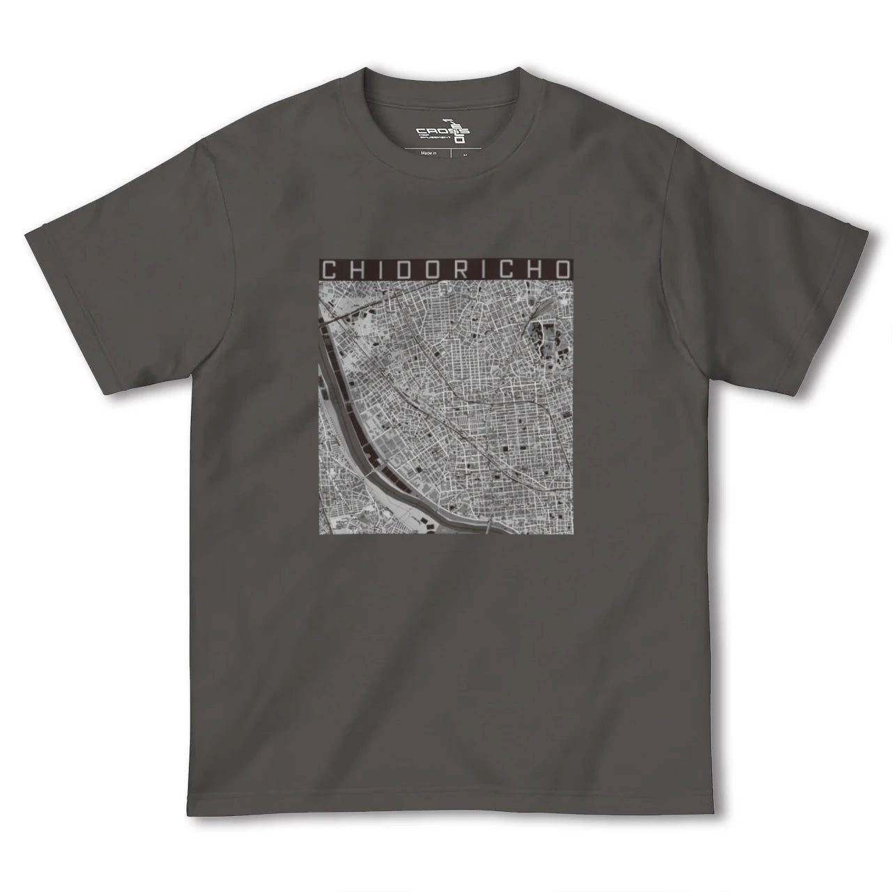 【千鳥町(東京都)】地図柄ヘビーウェイトTシャツ