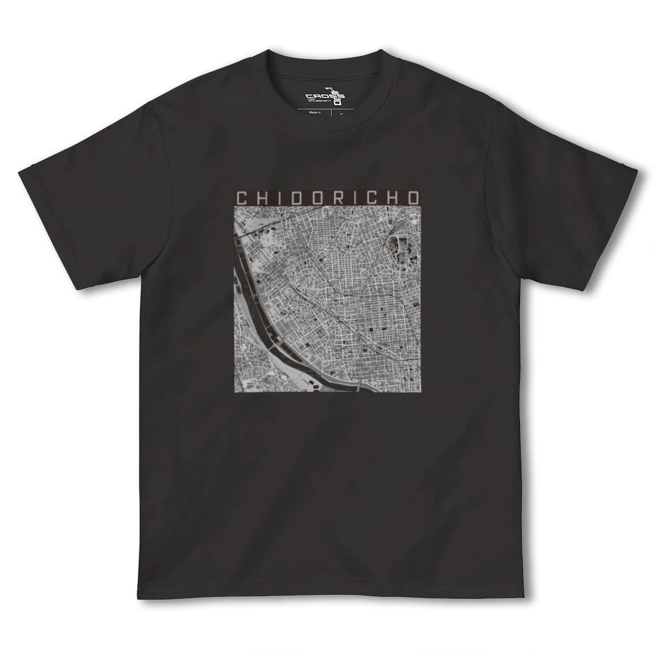 【千鳥町(東京都)】地図柄ヘビーウェイトTシャツ