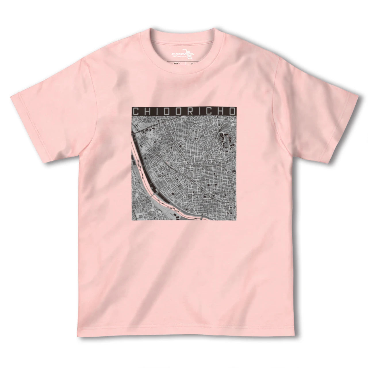 【千鳥町(東京都)】地図柄ヘビーウェイトTシャツ