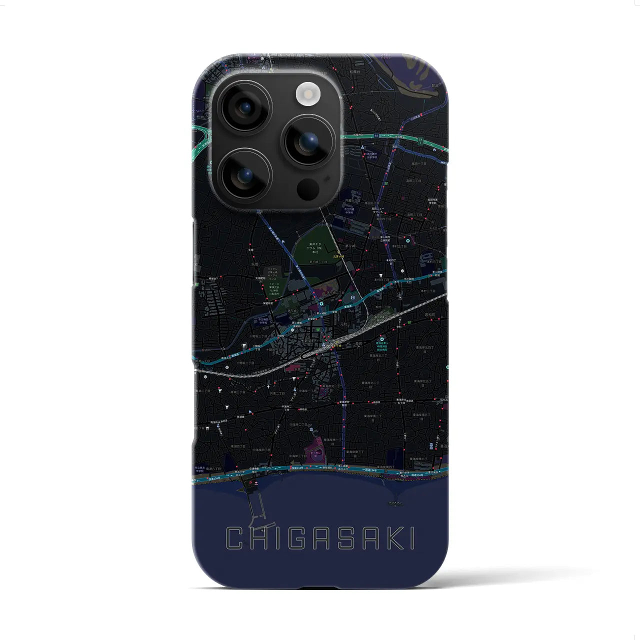 【茅ヶ崎2(神奈川県)】地図柄iPhoneケース(バックカバータイプ)