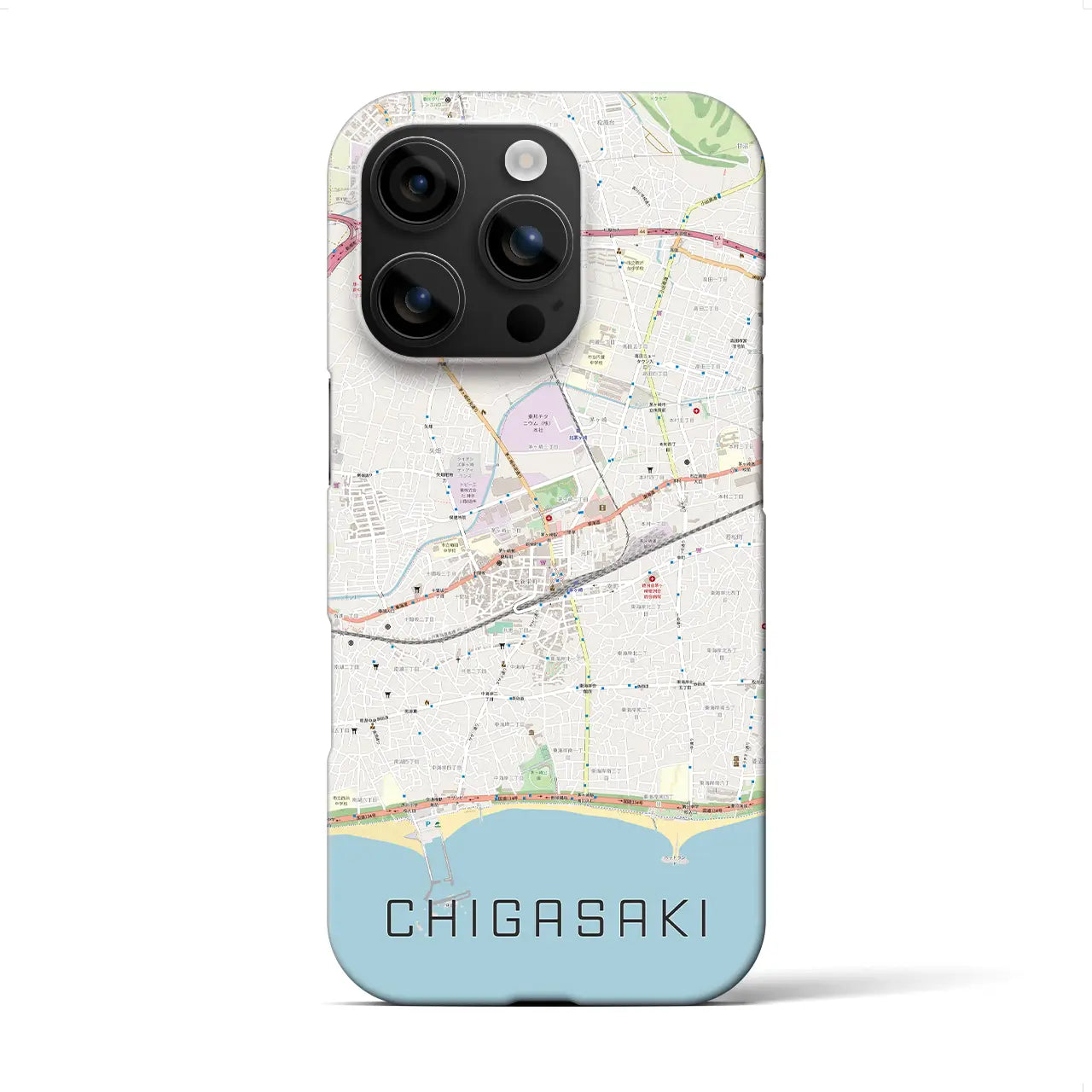 【茅ヶ崎2(神奈川県)】地図柄iPhoneケース(バックカバータイプ)