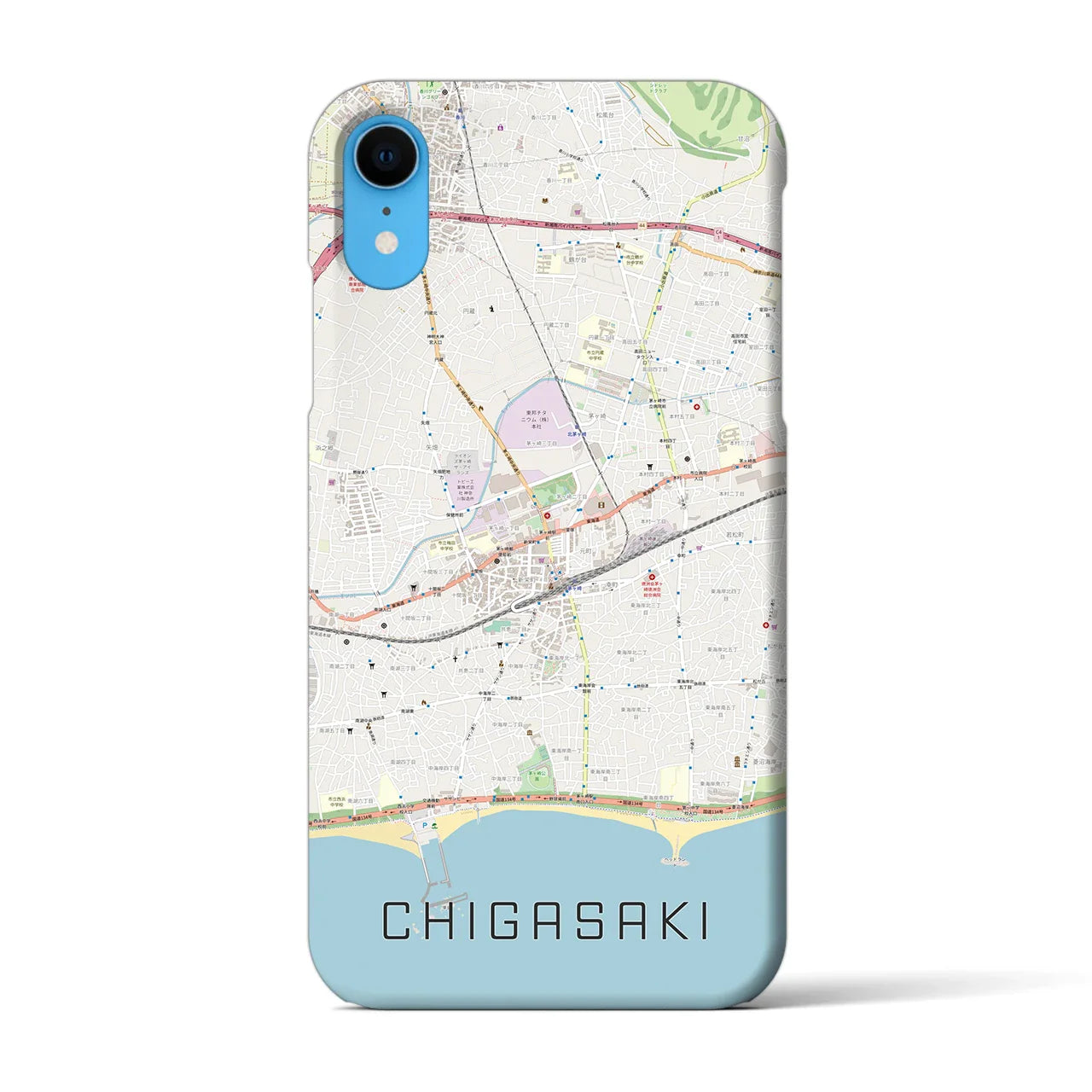 【茅ヶ崎2(神奈川県)】地図柄iPhoneケース(バックカバータイプ)