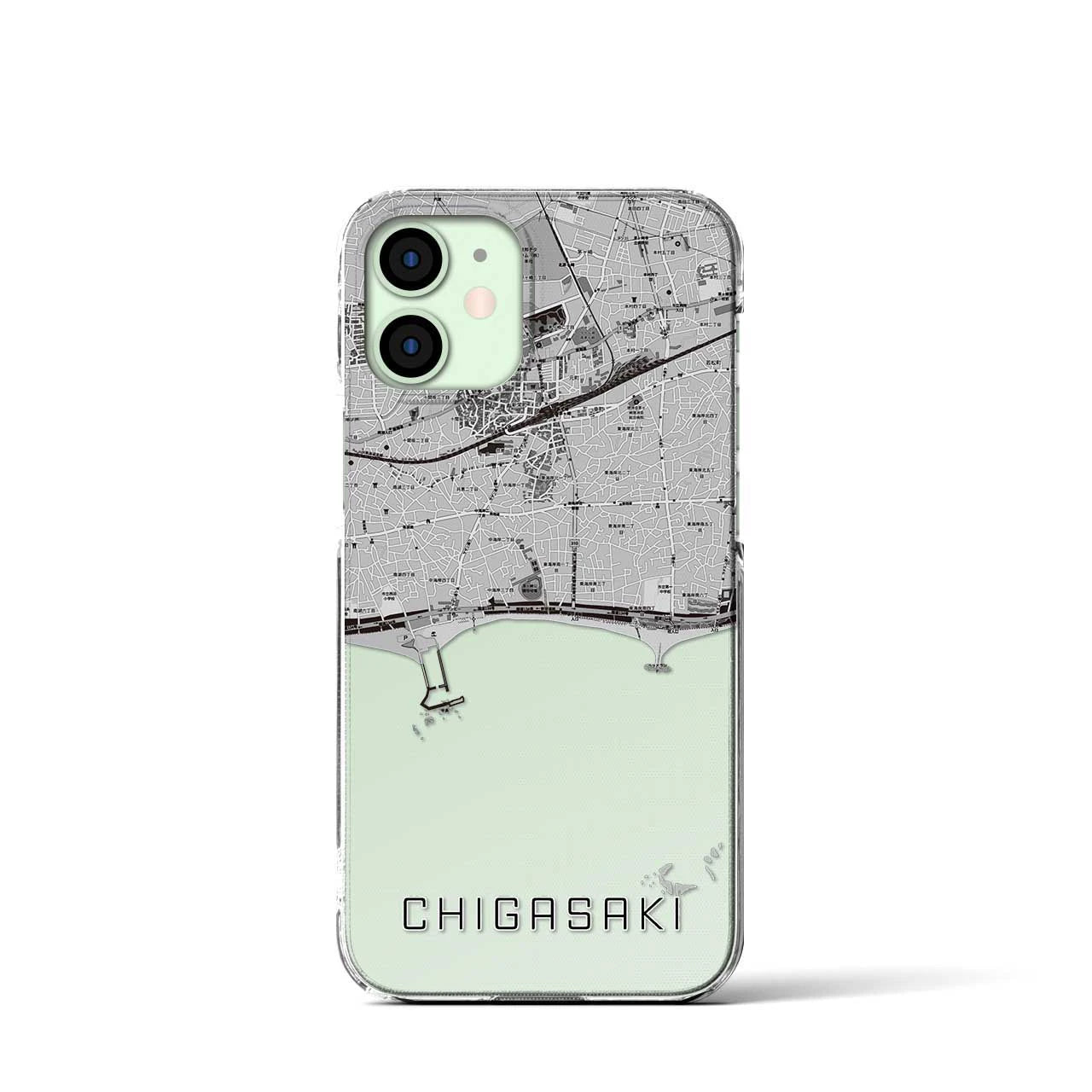 【茅ヶ崎(神奈川県)】地図柄iPhoneケース(クリアタイプ)