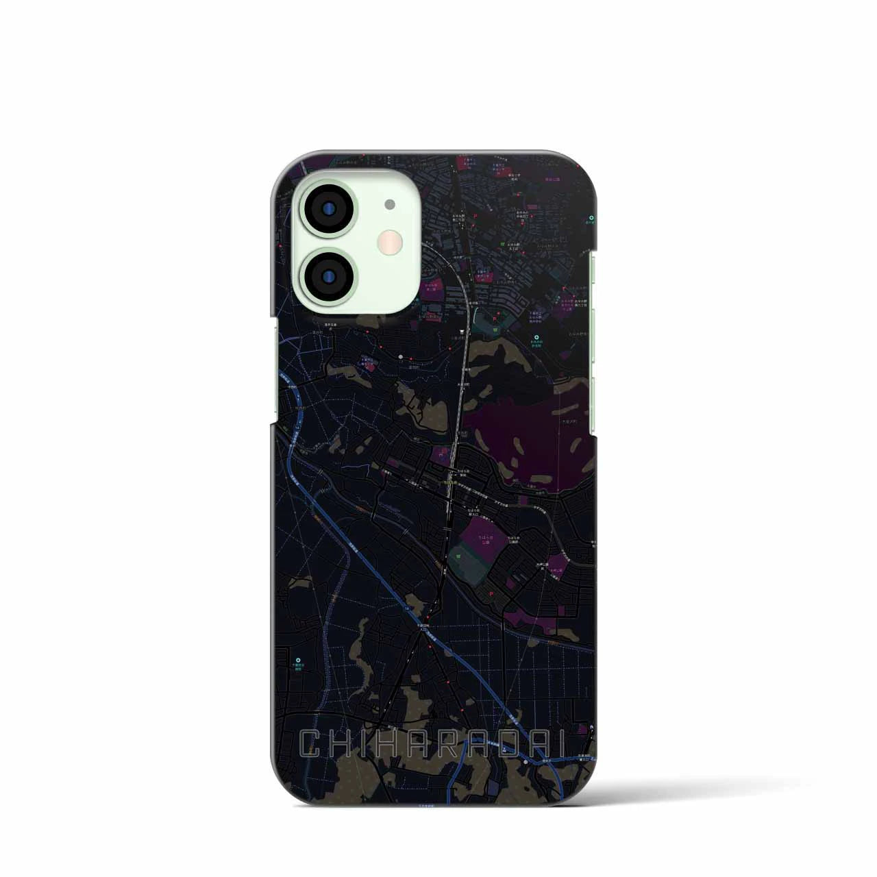 【ちはら台(千葉県)】地図柄iPhoneケース(バックカバータイプ)