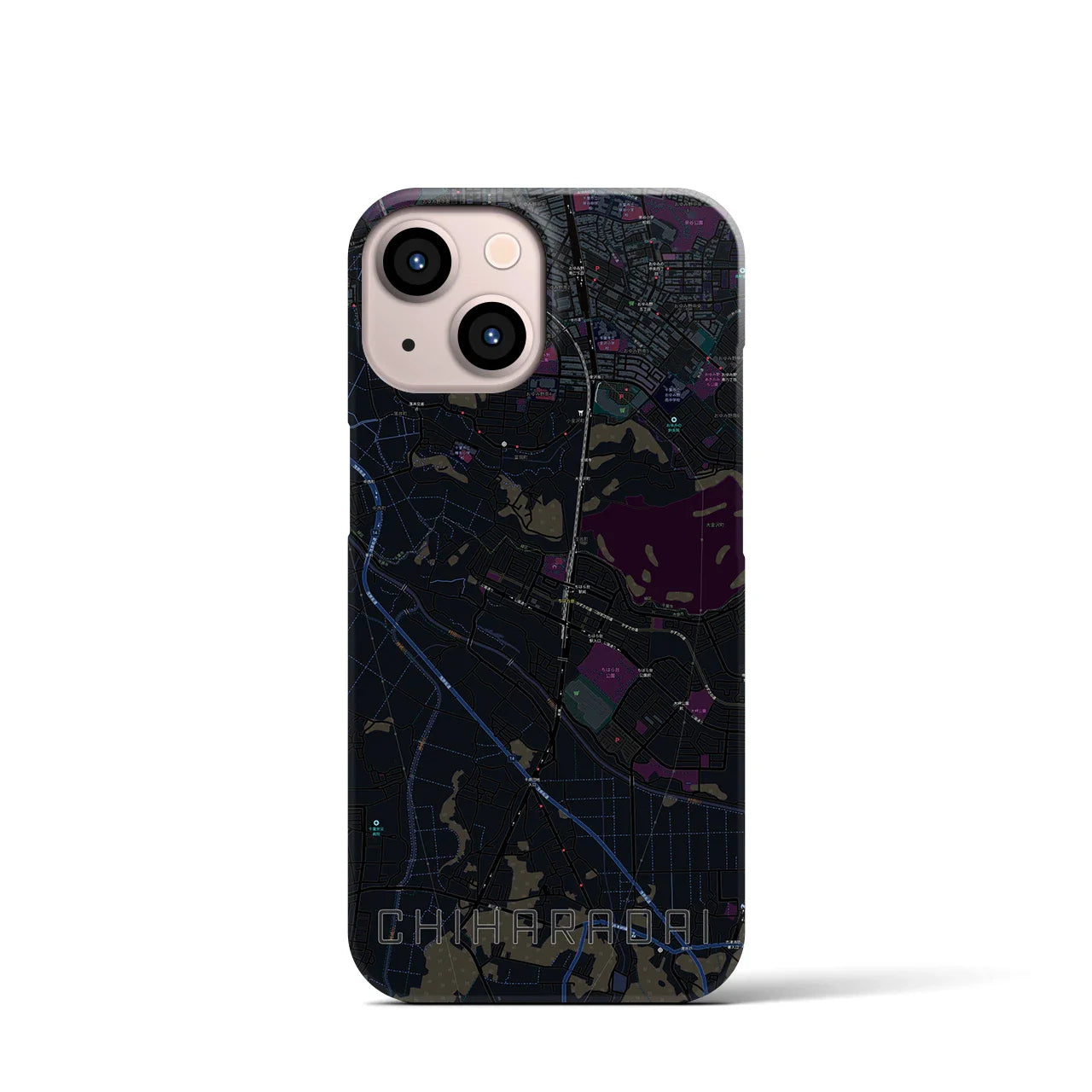 【ちはら台(千葉県)】地図柄iPhoneケース(バックカバータイプ)