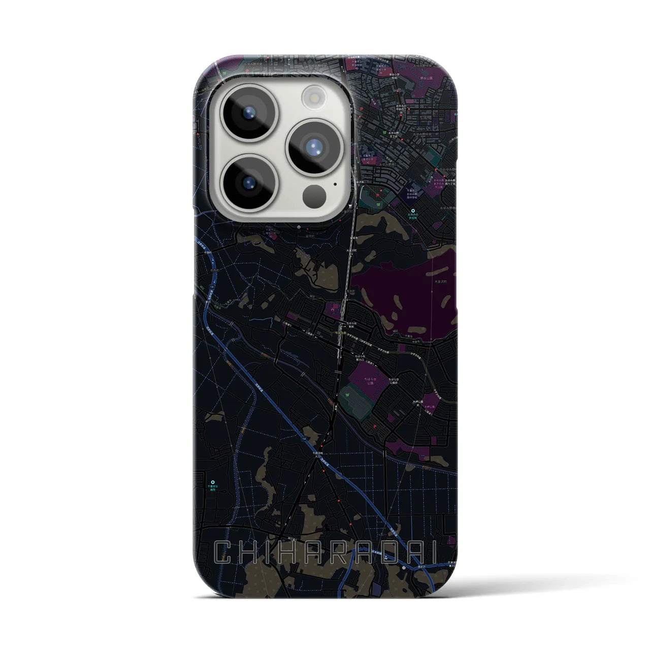 【ちはら台(千葉県)】地図柄iPhoneケース(バックカバータイプ)