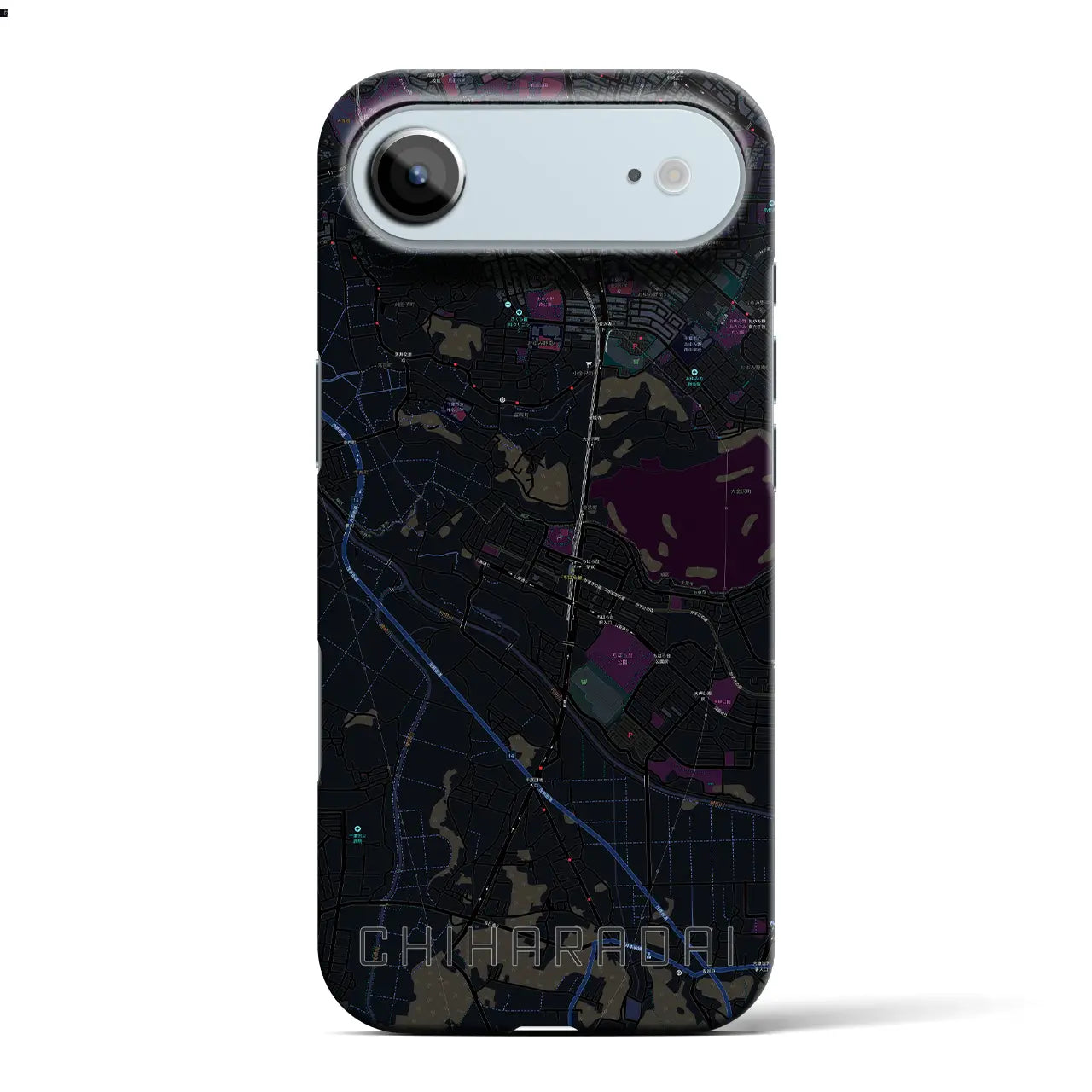 【ちはら台(千葉県)】地図柄iPhoneケース(バックカバータイプ)