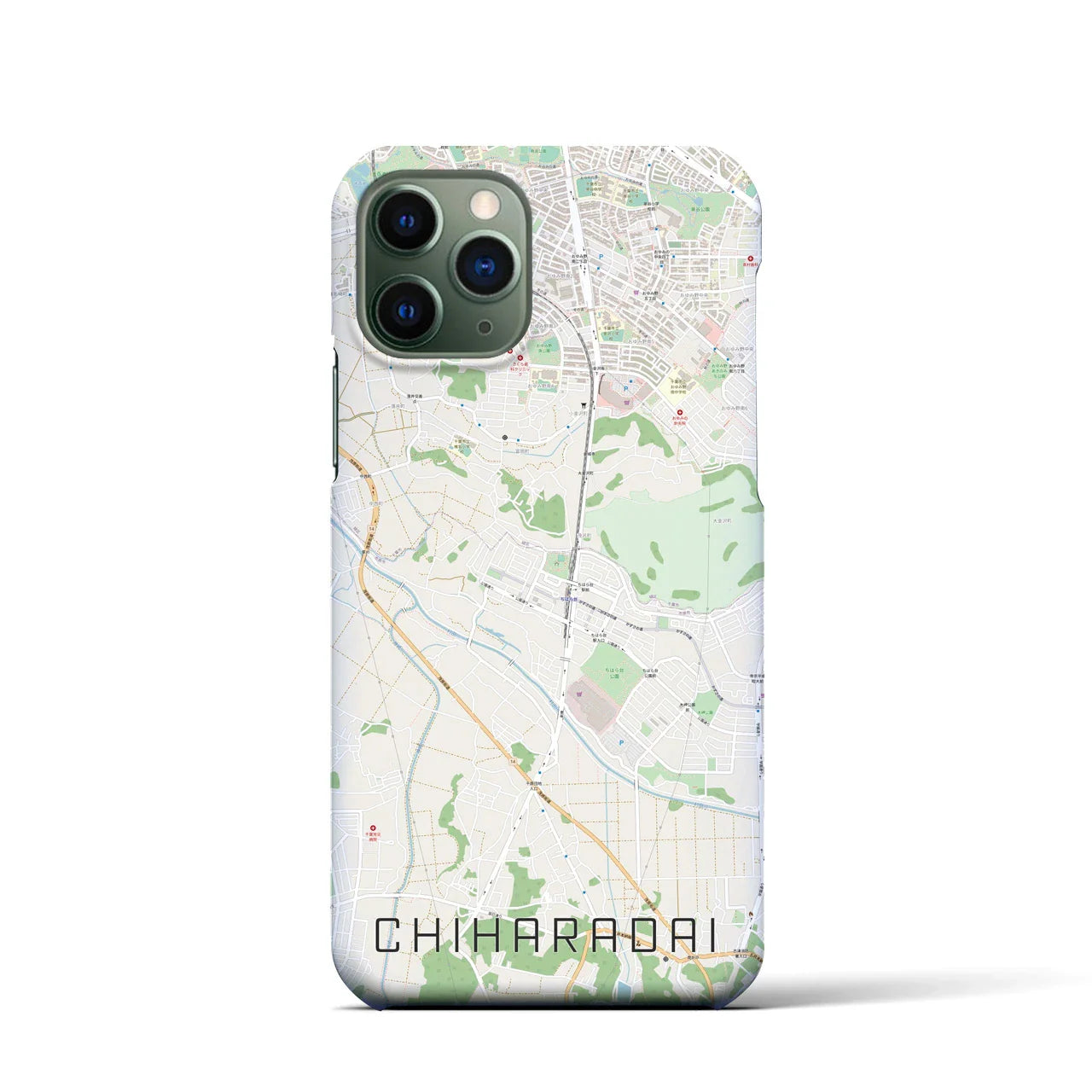 【ちはら台(千葉県)】地図柄iPhoneケース(バックカバータイプ)