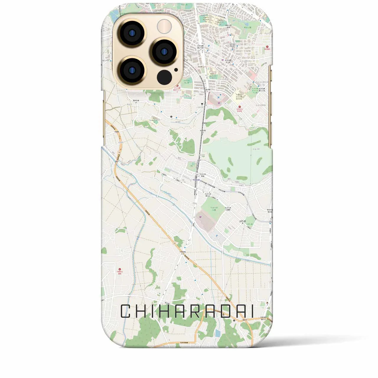 【ちはら台(千葉県)】地図柄iPhoneケース(バックカバータイプ)