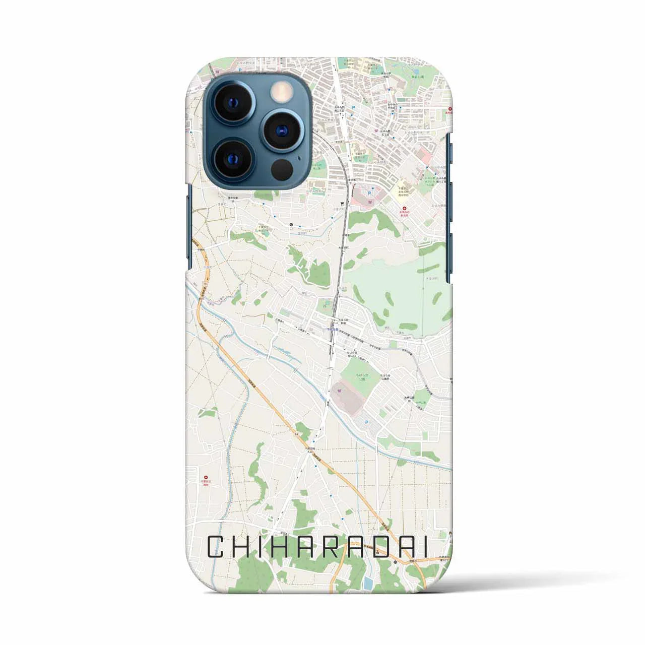 【ちはら台(千葉県)】地図柄iPhoneケース(バックカバータイプ)