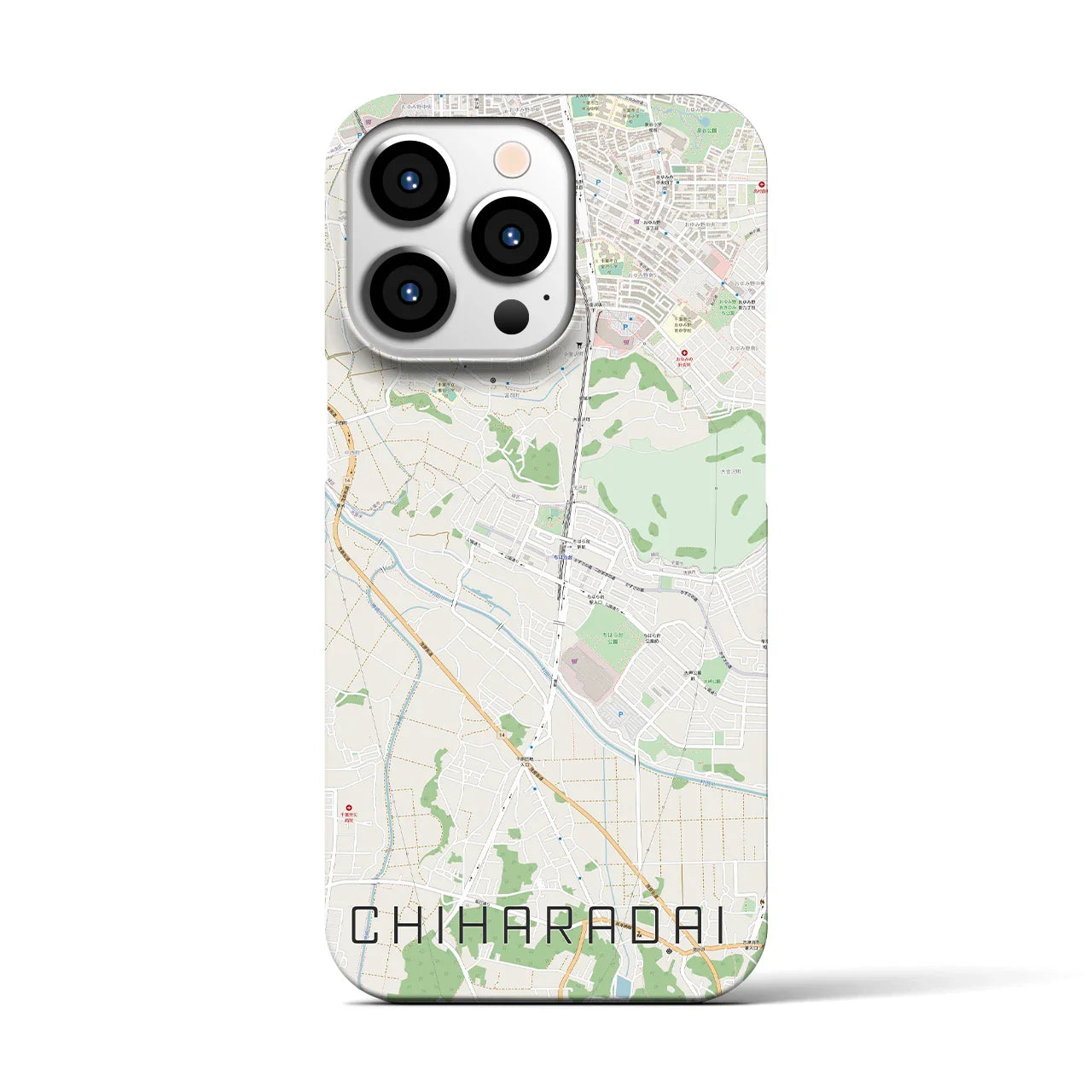 【ちはら台(千葉県)】地図柄iPhoneケース(バックカバータイプ)