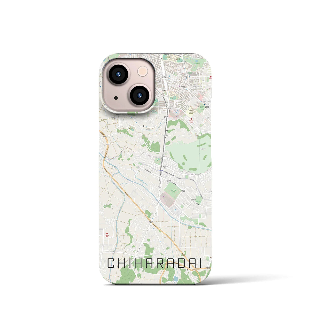 【ちはら台(千葉県)】地図柄iPhoneケース(バックカバータイプ)