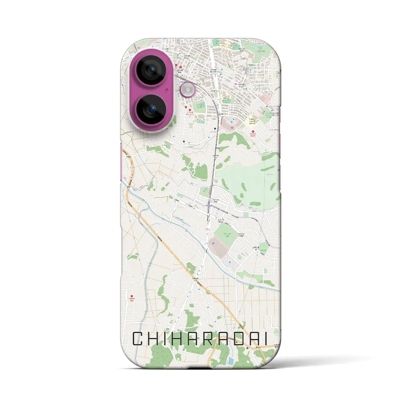 【ちはら台(千葉県)】地図柄iPhoneケース(バックカバータイプ)