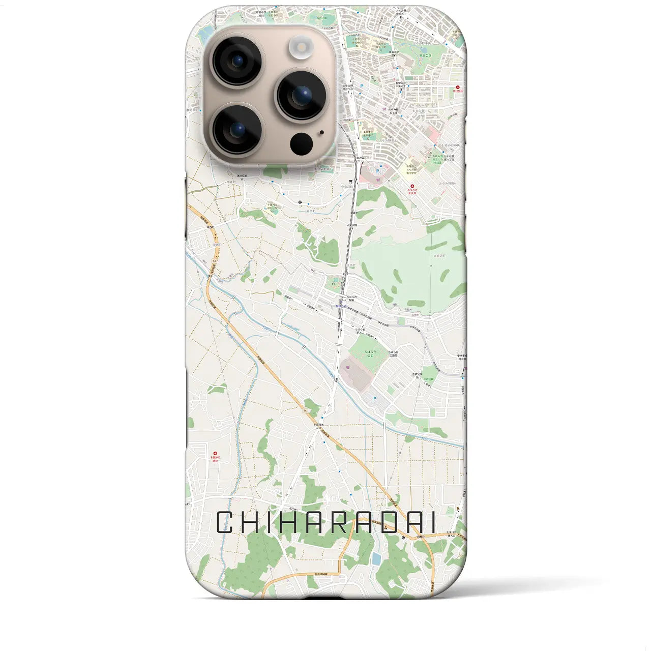 【ちはら台(千葉県)】地図柄iPhoneケース(バックカバータイプ)