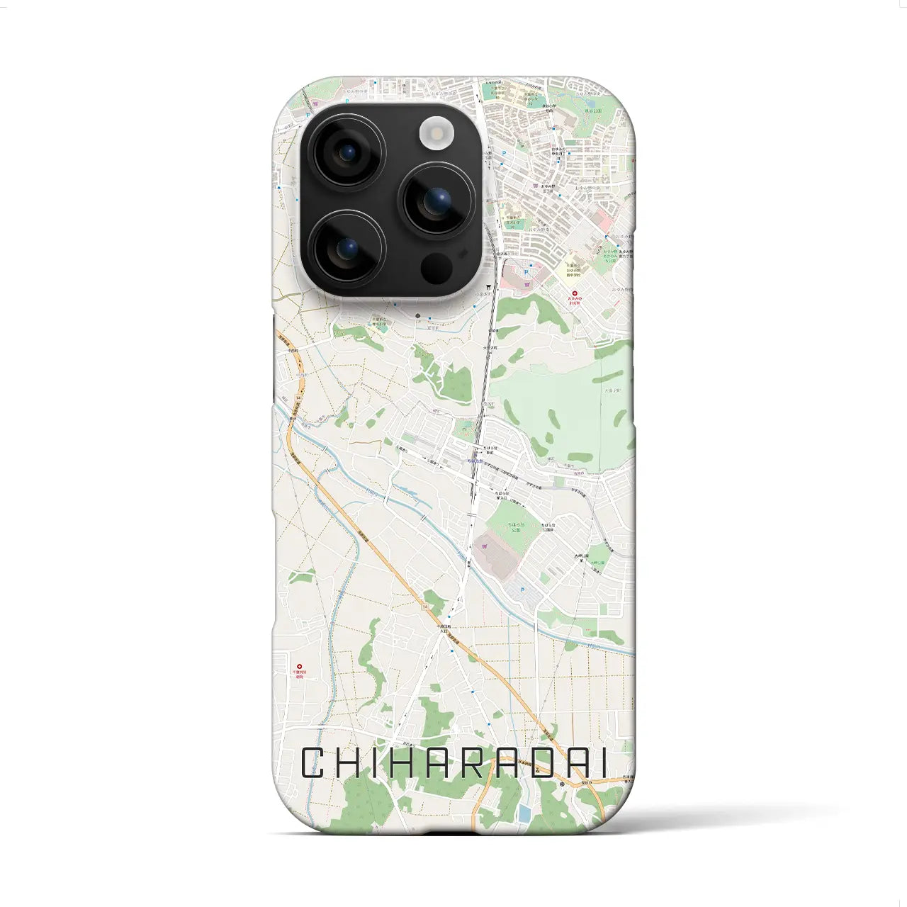 【ちはら台(千葉県)】地図柄iPhoneケース(バックカバータイプ)