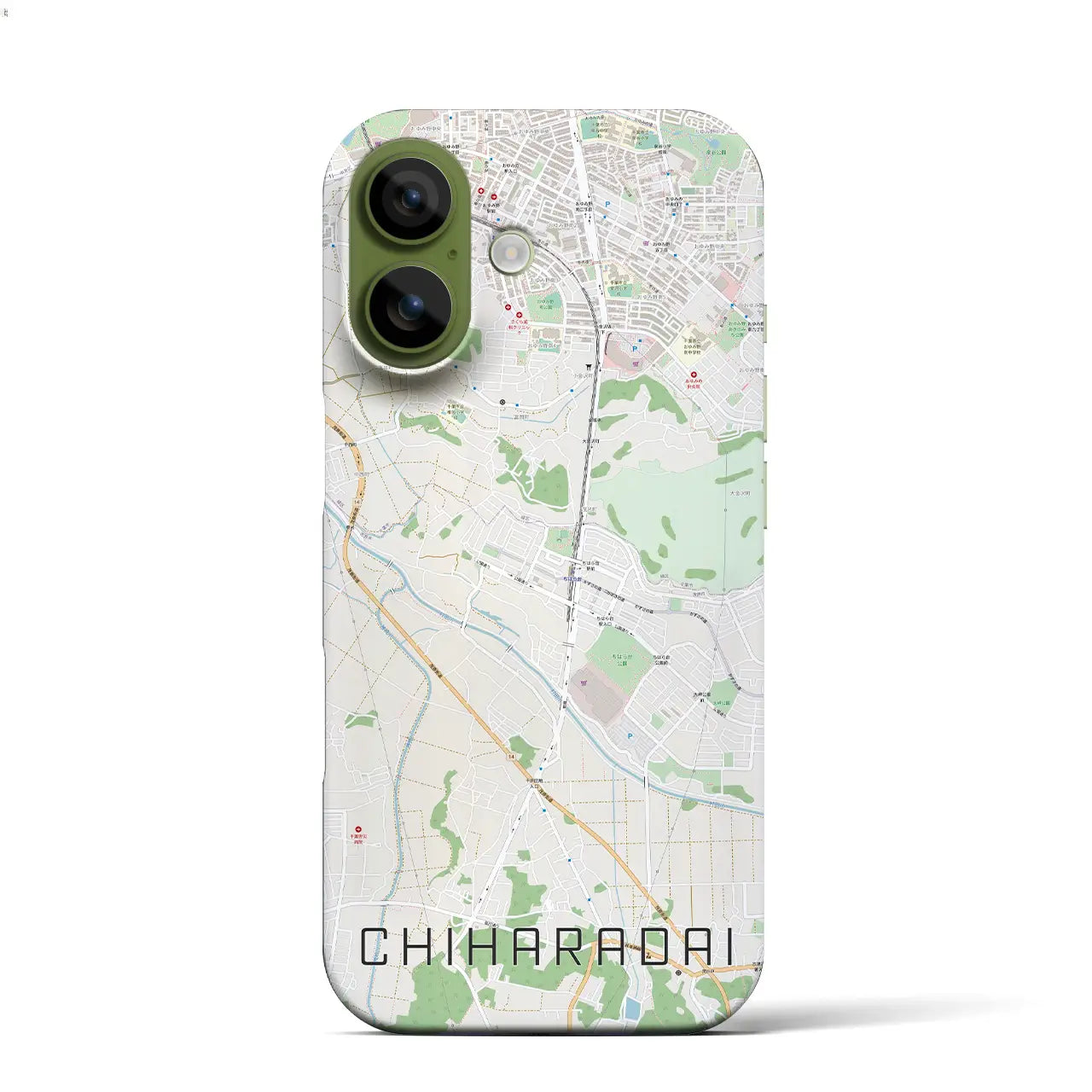 【ちはら台(千葉県)】地図柄iPhoneケース(バックカバータイプ)