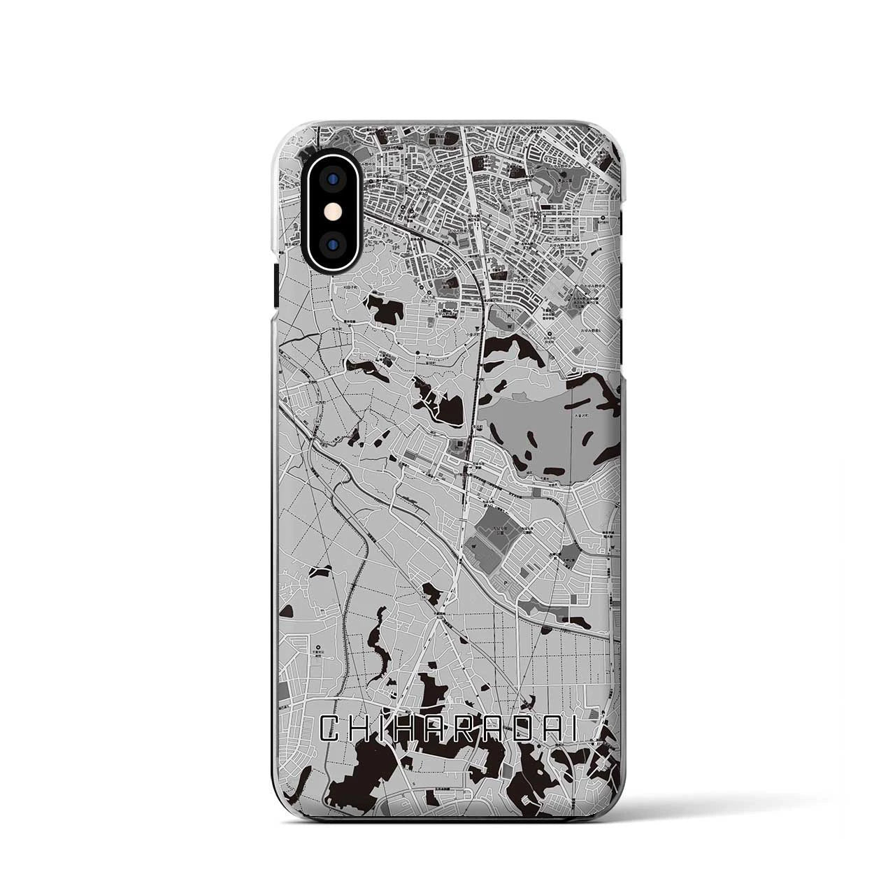 【ちはら台(千葉県)】地図柄iPhoneケース(クリアタイプ)