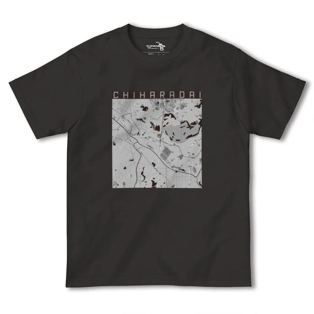 【ちはら台(千葉県)】地図柄ヘビーウェイトTシャツ