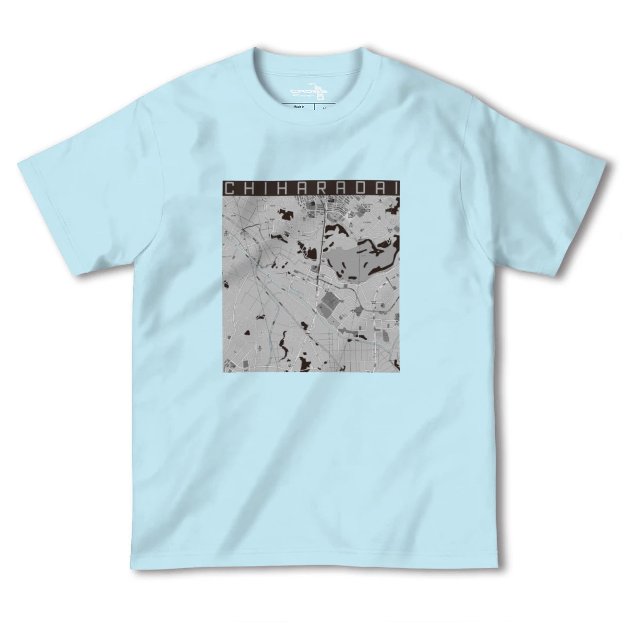 【ちはら台(千葉県)】地図柄ヘビーウェイトTシャツ