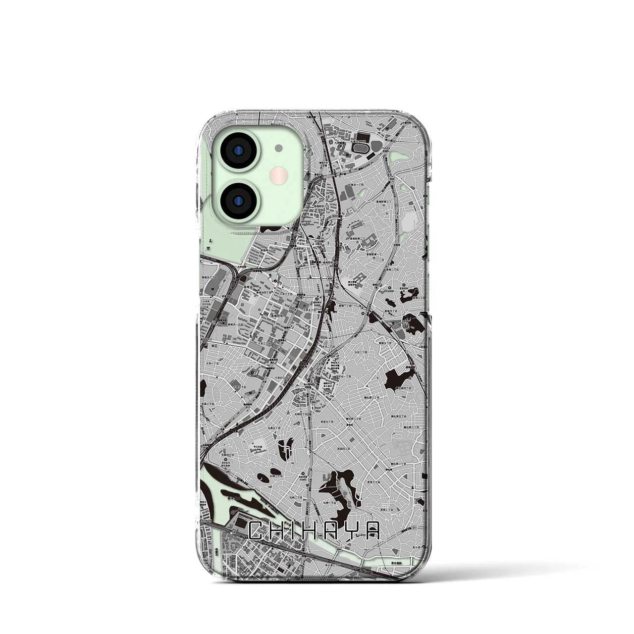 【千早(福岡県)】地図柄iPhoneケース(クリアタイプ)