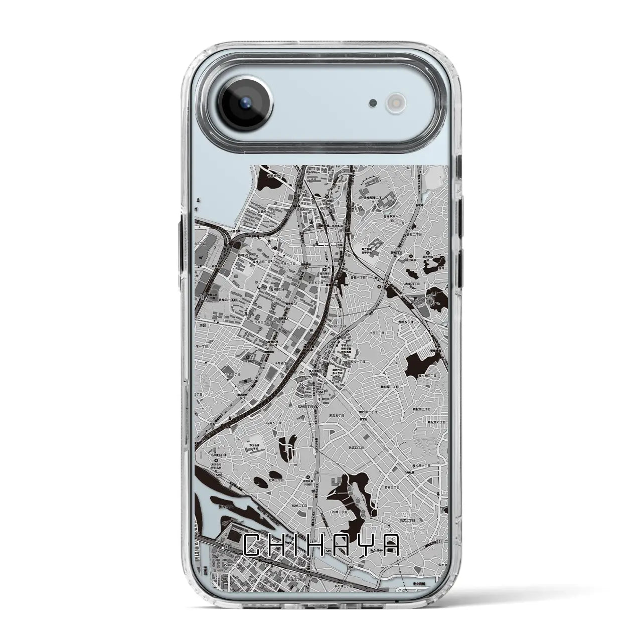 【千早(福岡県)】地図柄iPhoneケース(MagSafeタイプ)