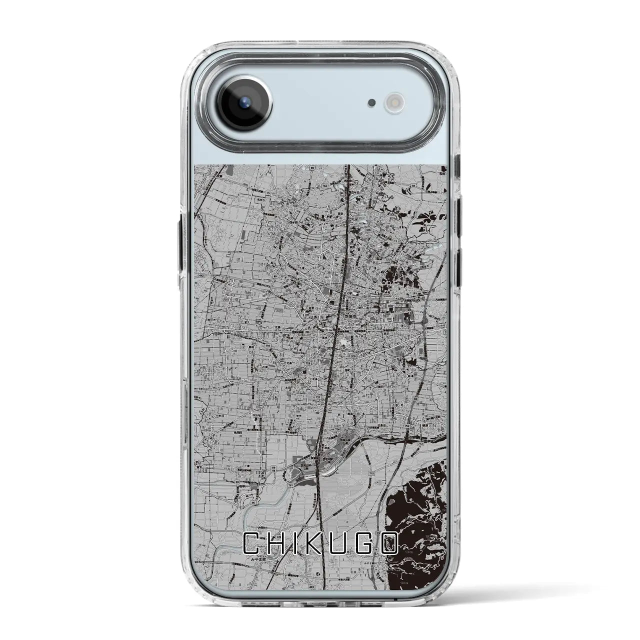 【筑後(福岡県)】地図柄iPhoneケース(MagSafeタイプ)