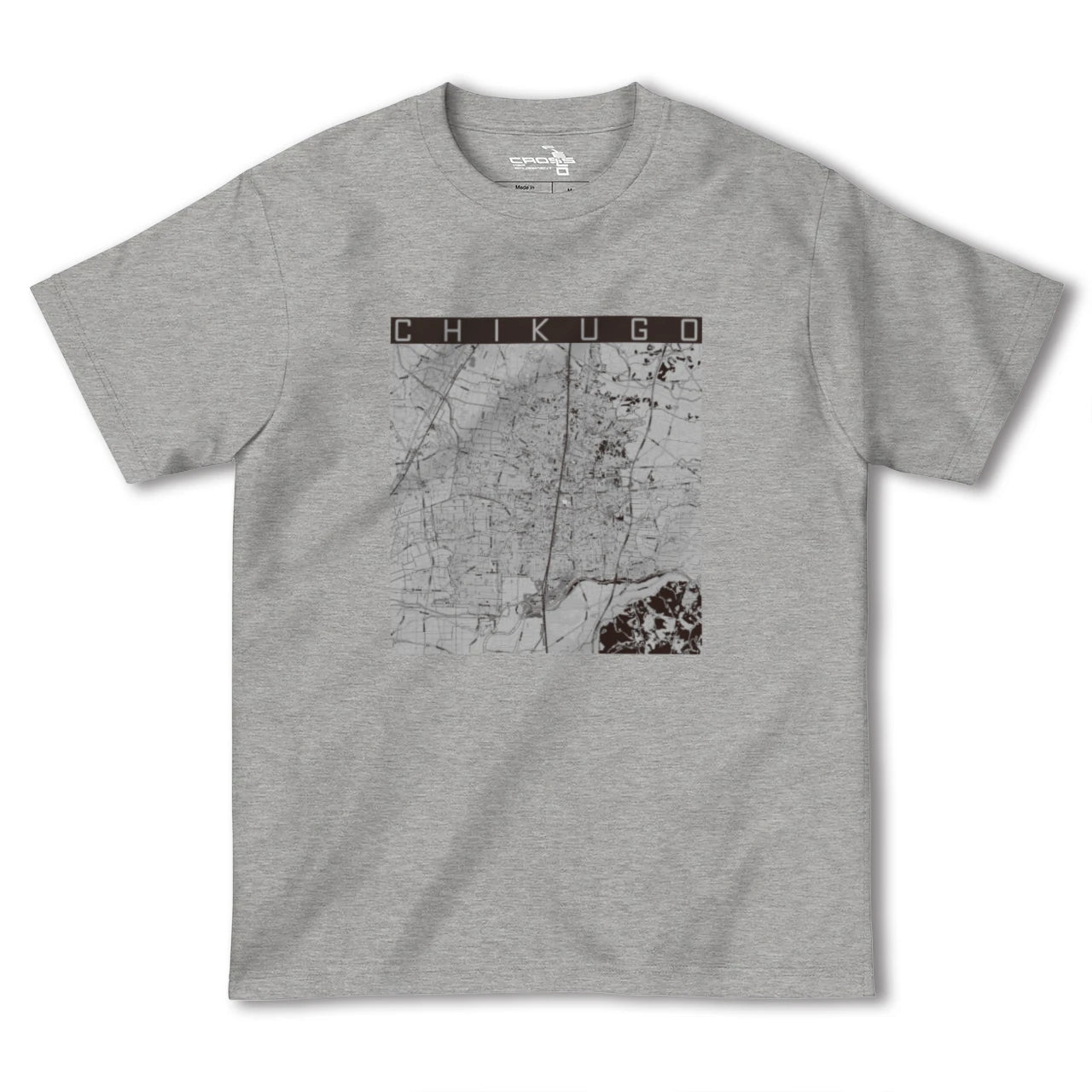 【筑後(福岡県)】地図柄ヘビーウェイトTシャツ