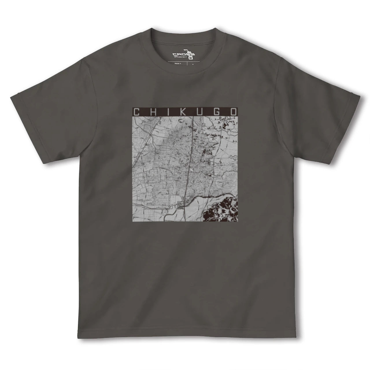 【筑後(福岡県)】地図柄ヘビーウェイトTシャツ