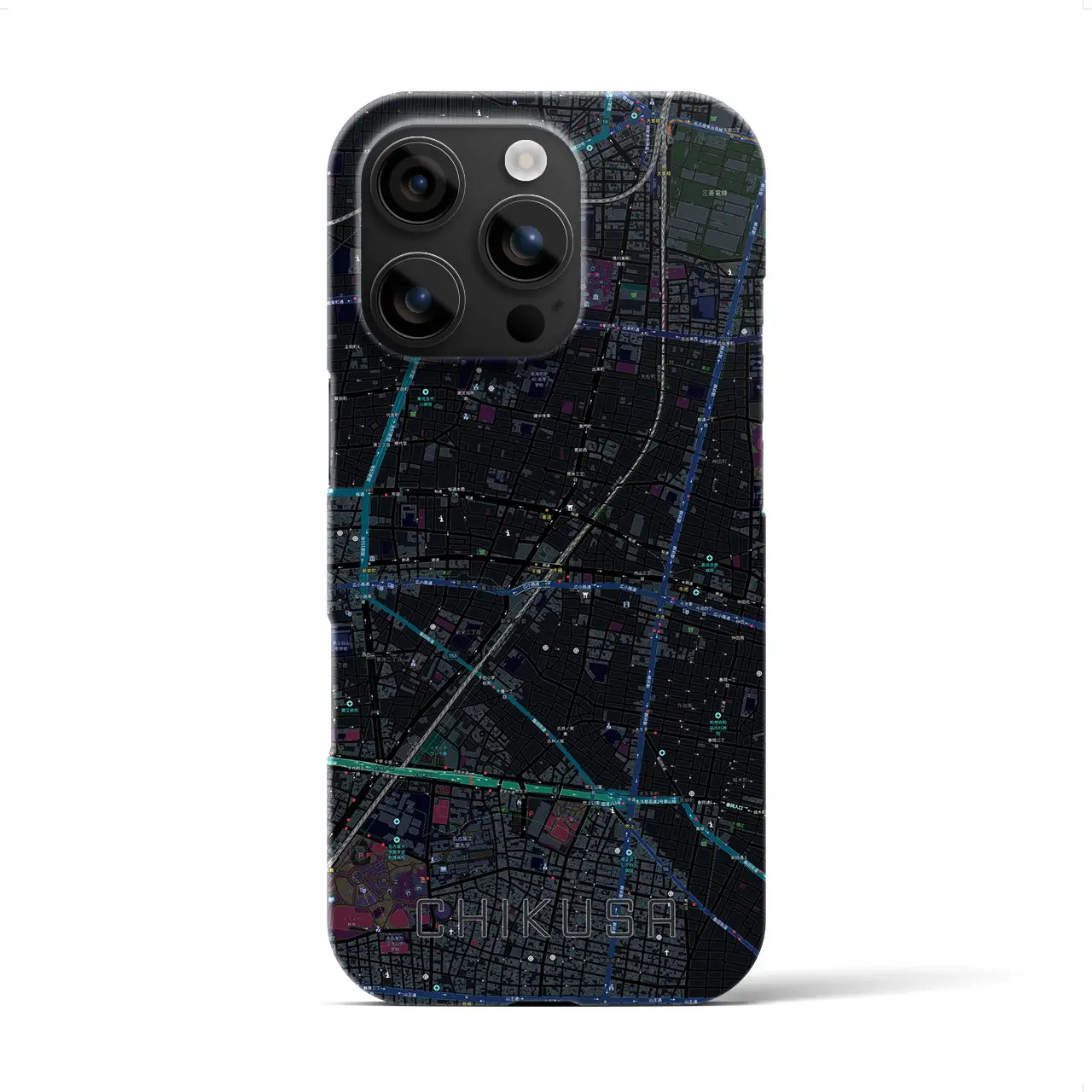 【千種(愛知県)】地図柄iPhoneケース(バックカバータイプ)