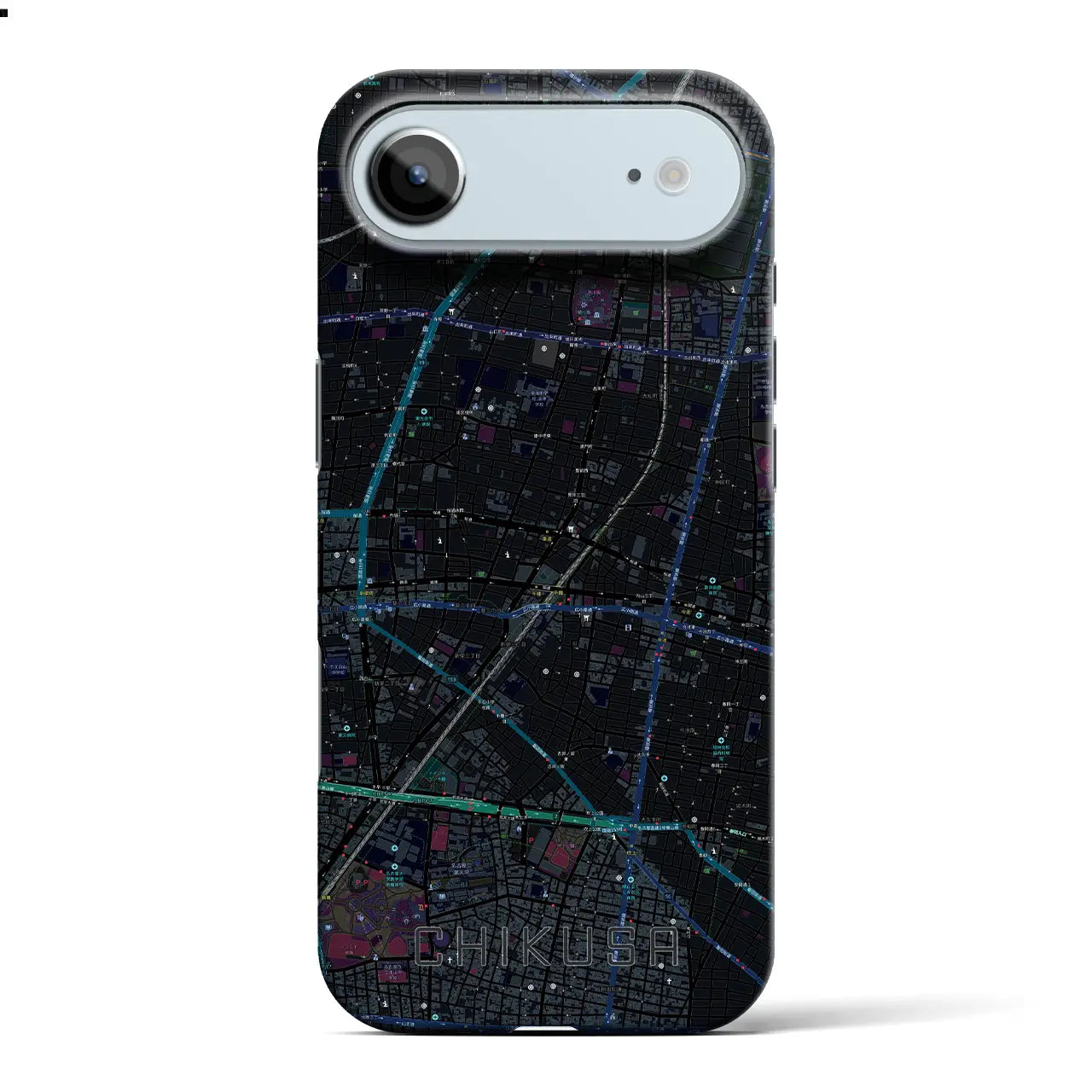 【千種(愛知県)】地図柄iPhoneケース(バックカバータイプ)