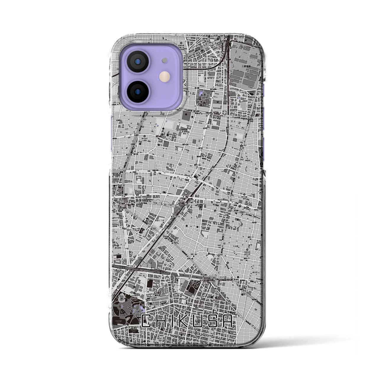 【千種(愛知県)】地図柄iPhoneケース(クリアタイプ)