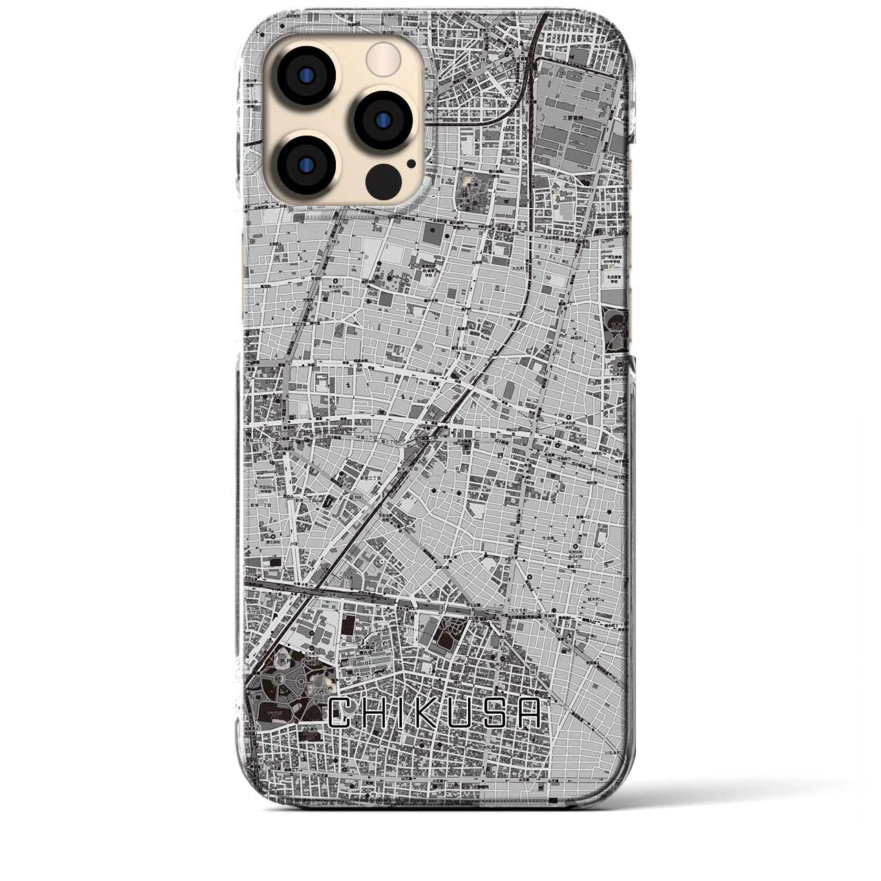 【千種(愛知県)】地図柄iPhoneケース(クリアタイプ)