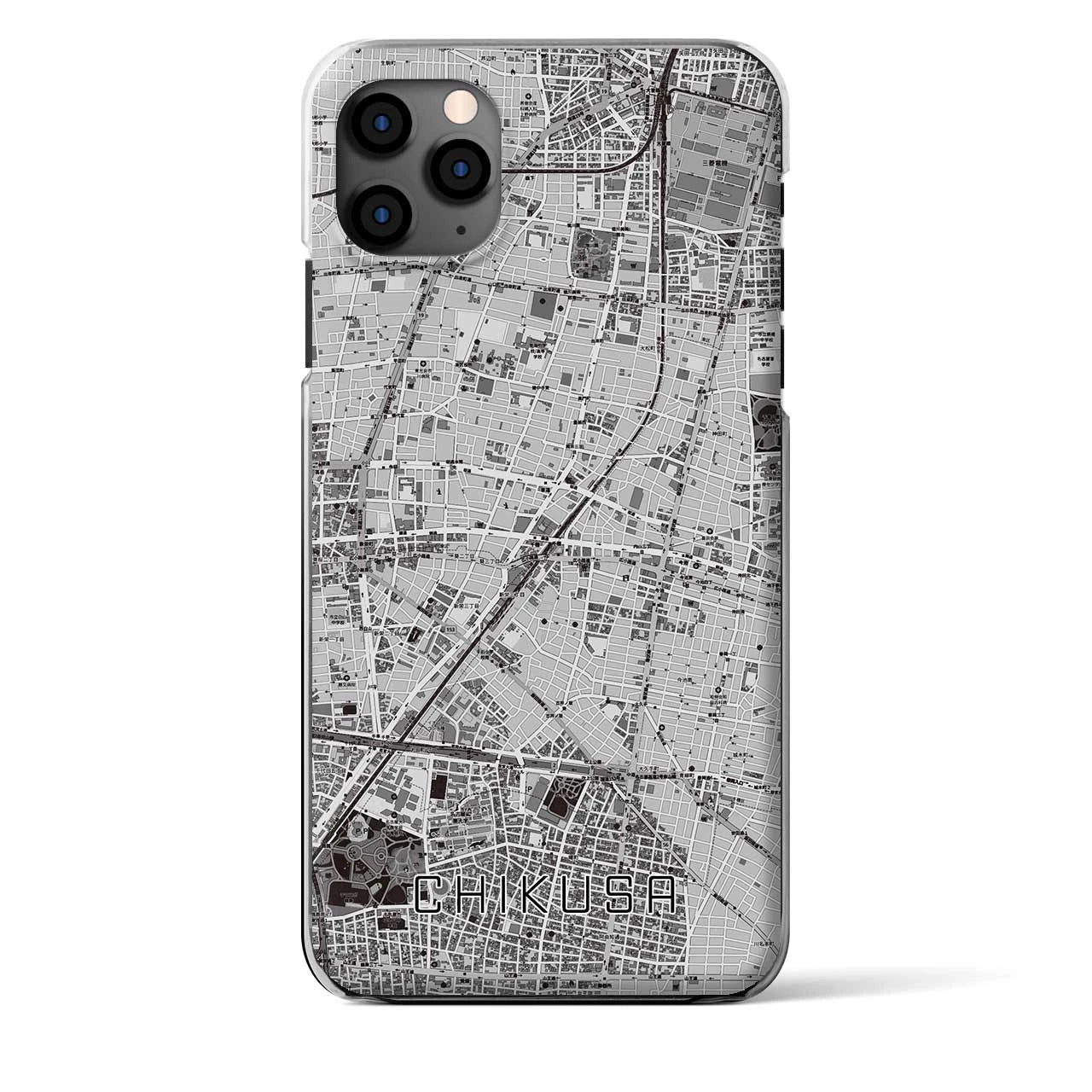 【千種(愛知県)】地図柄iPhoneケース(クリアタイプ)