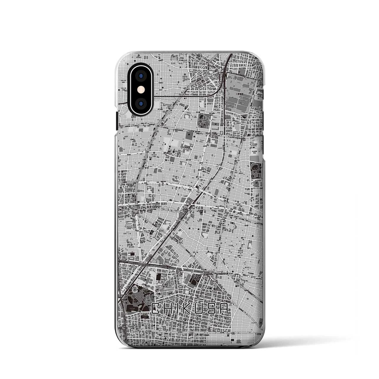 【千種(愛知県)】地図柄iPhoneケース(クリアタイプ)