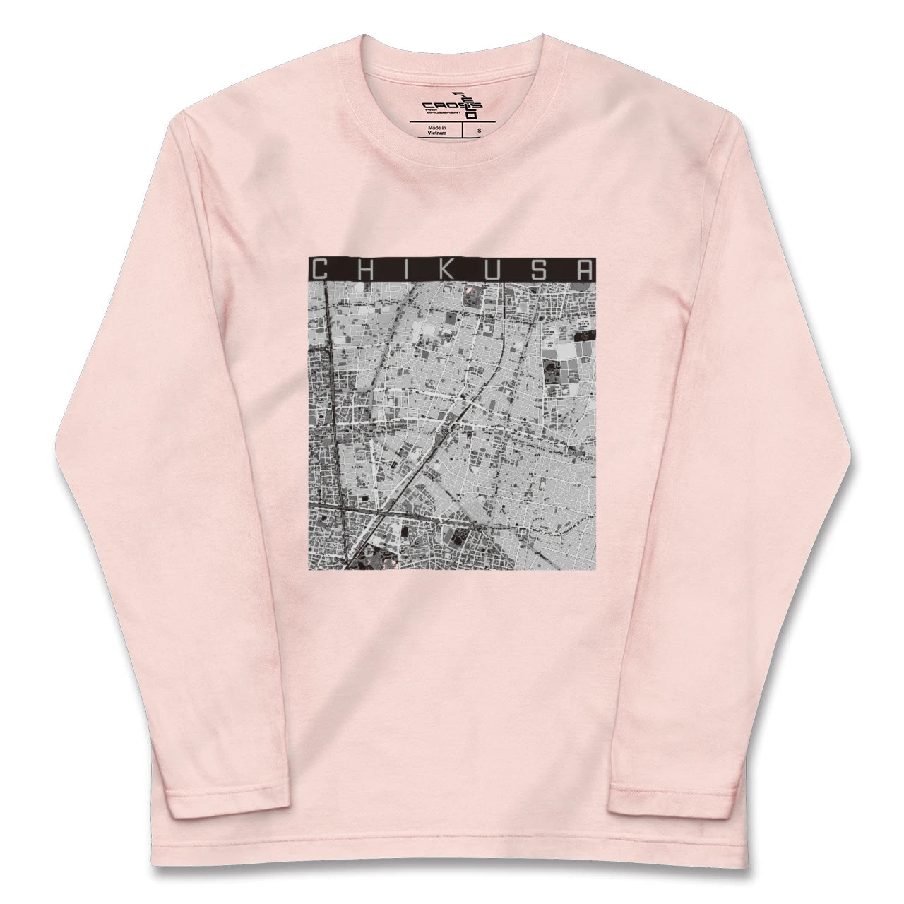 【千種(愛知県)】地図柄ロングスリーブTシャツ
