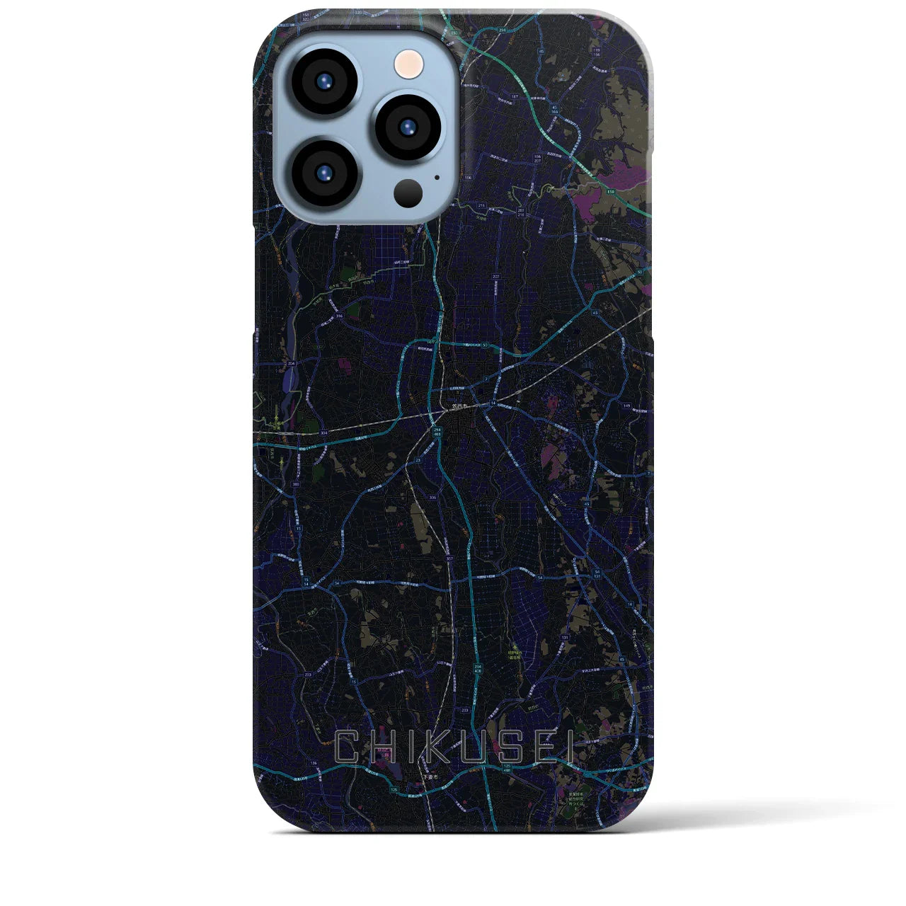 【筑西(茨城県)】地図柄iPhoneケース(バックカバータイプ)