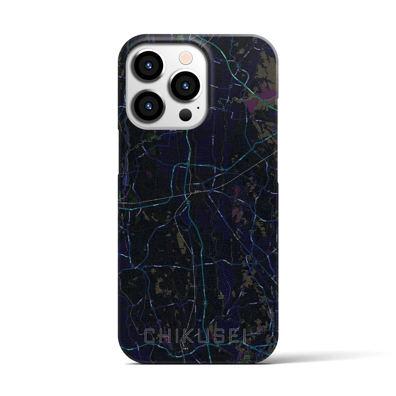 【筑西(茨城県)】地図柄iPhoneケース(バックカバータイプ)