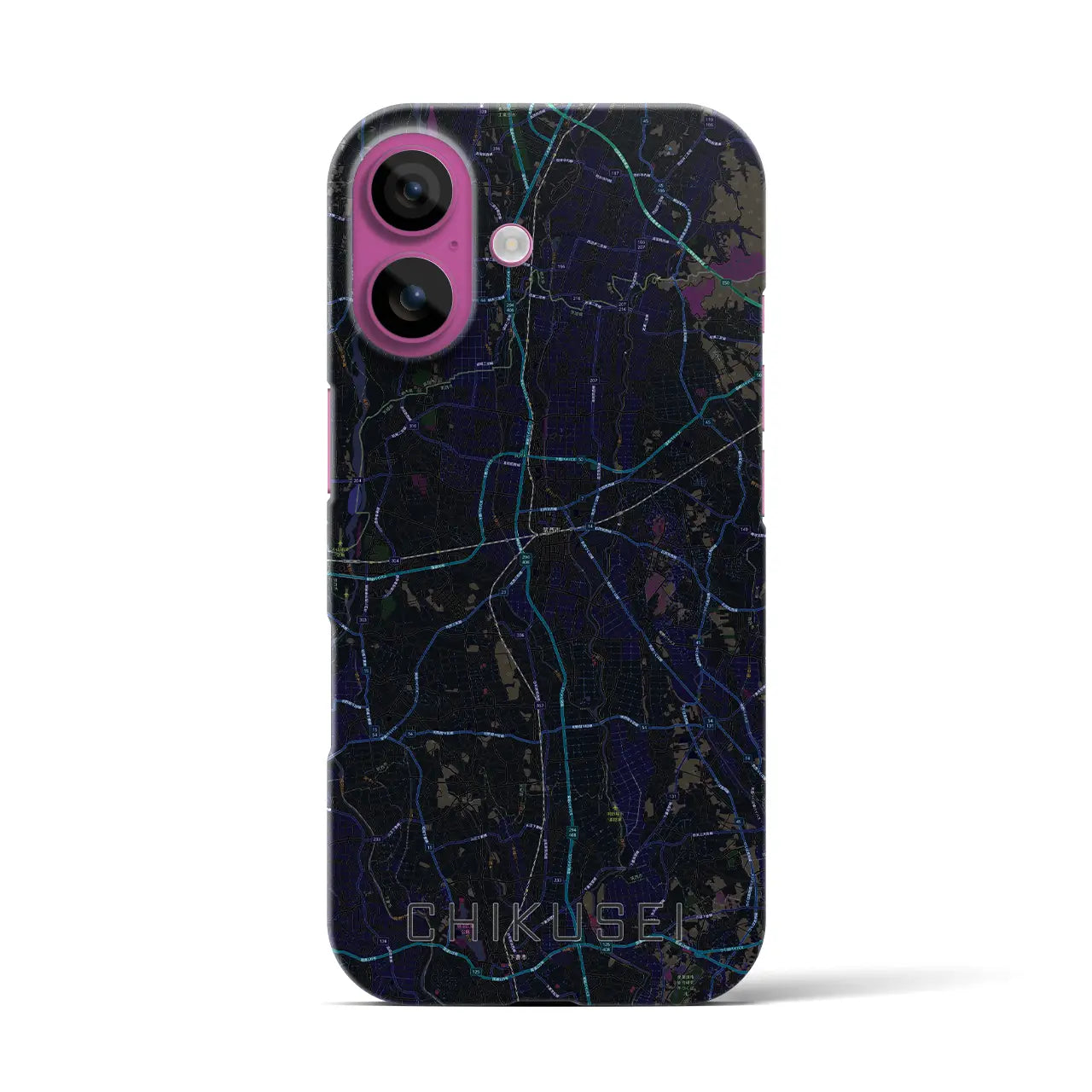 【筑西(茨城県)】地図柄iPhoneケース(バックカバータイプ)